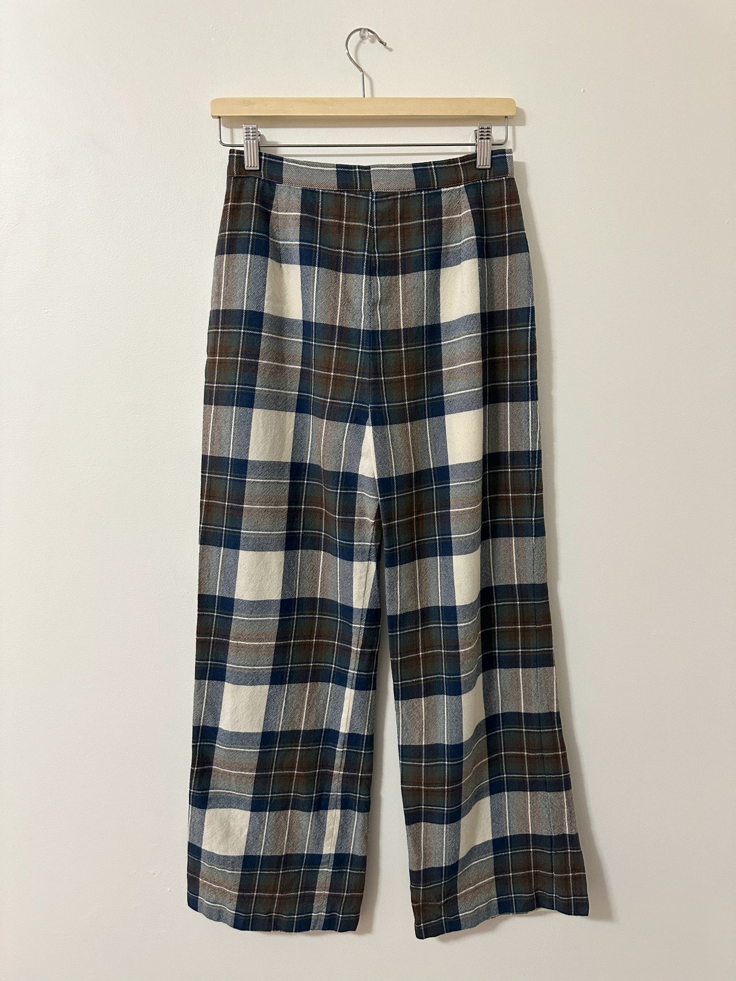 Vintage x Aljean Plaid Wool Trousers (S)