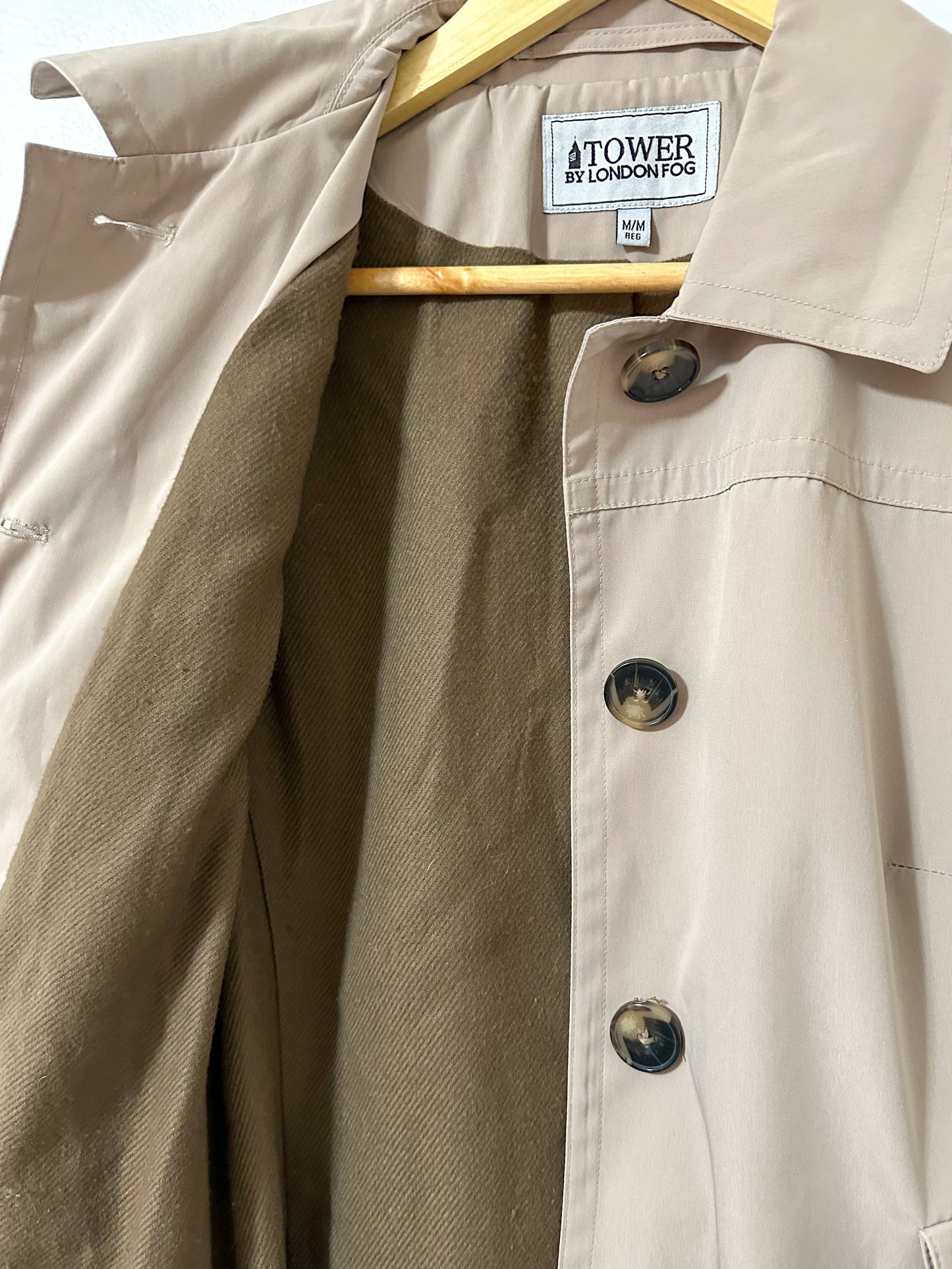 London Fog Brown Short Trenchcoat (M/L)