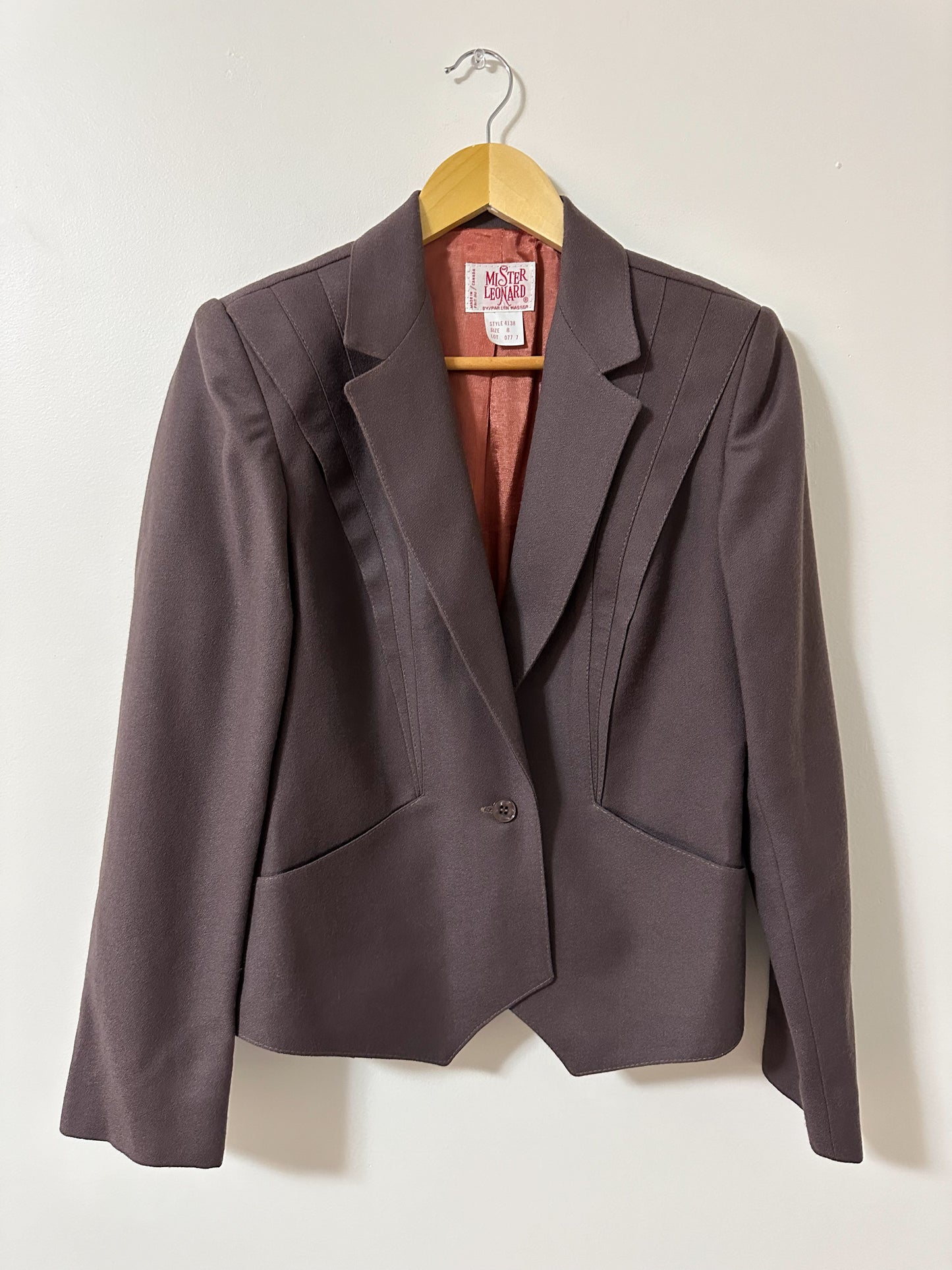 Vintage x Mister Leonard Taupe Blazer (S/M)