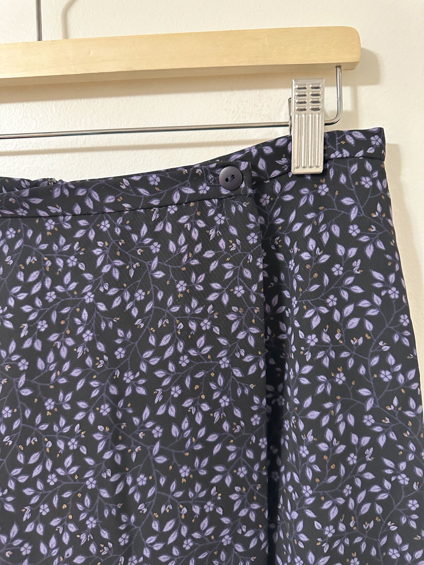 Vintage x Mantles Purple Floral Skort (L)