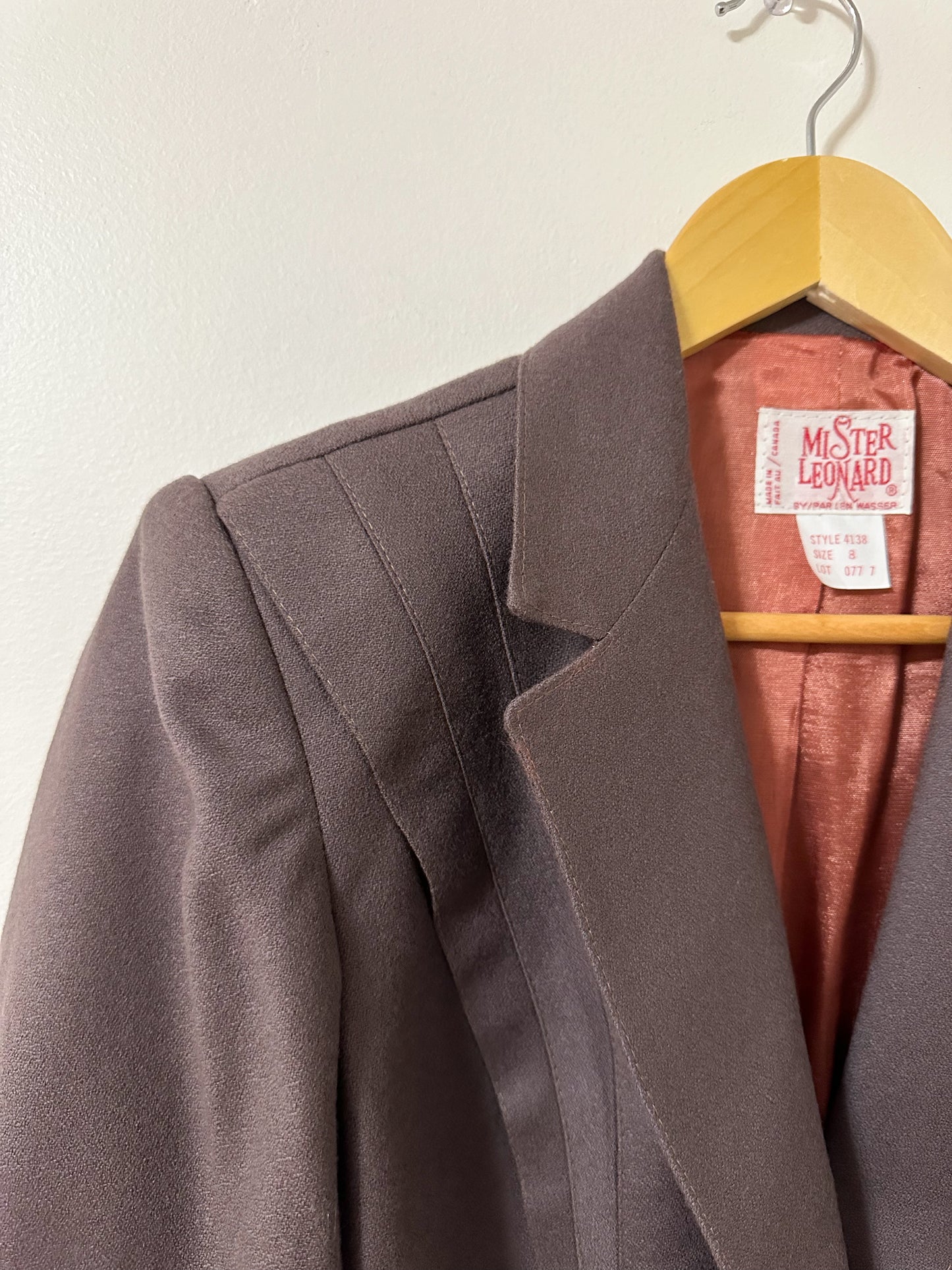 Vintage x Mister Leonard Taupe Blazer (S/M)