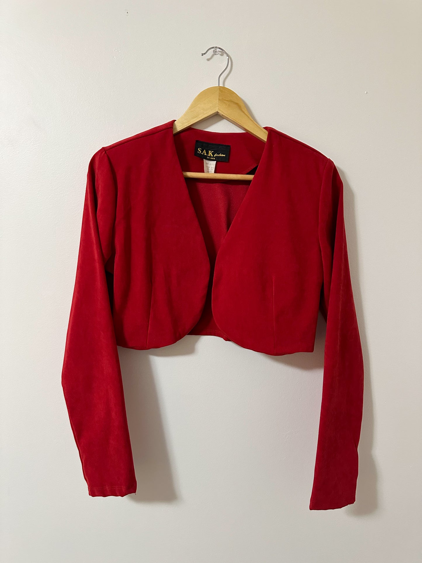 Vintage x S.A.K Red Bolero (S/M)