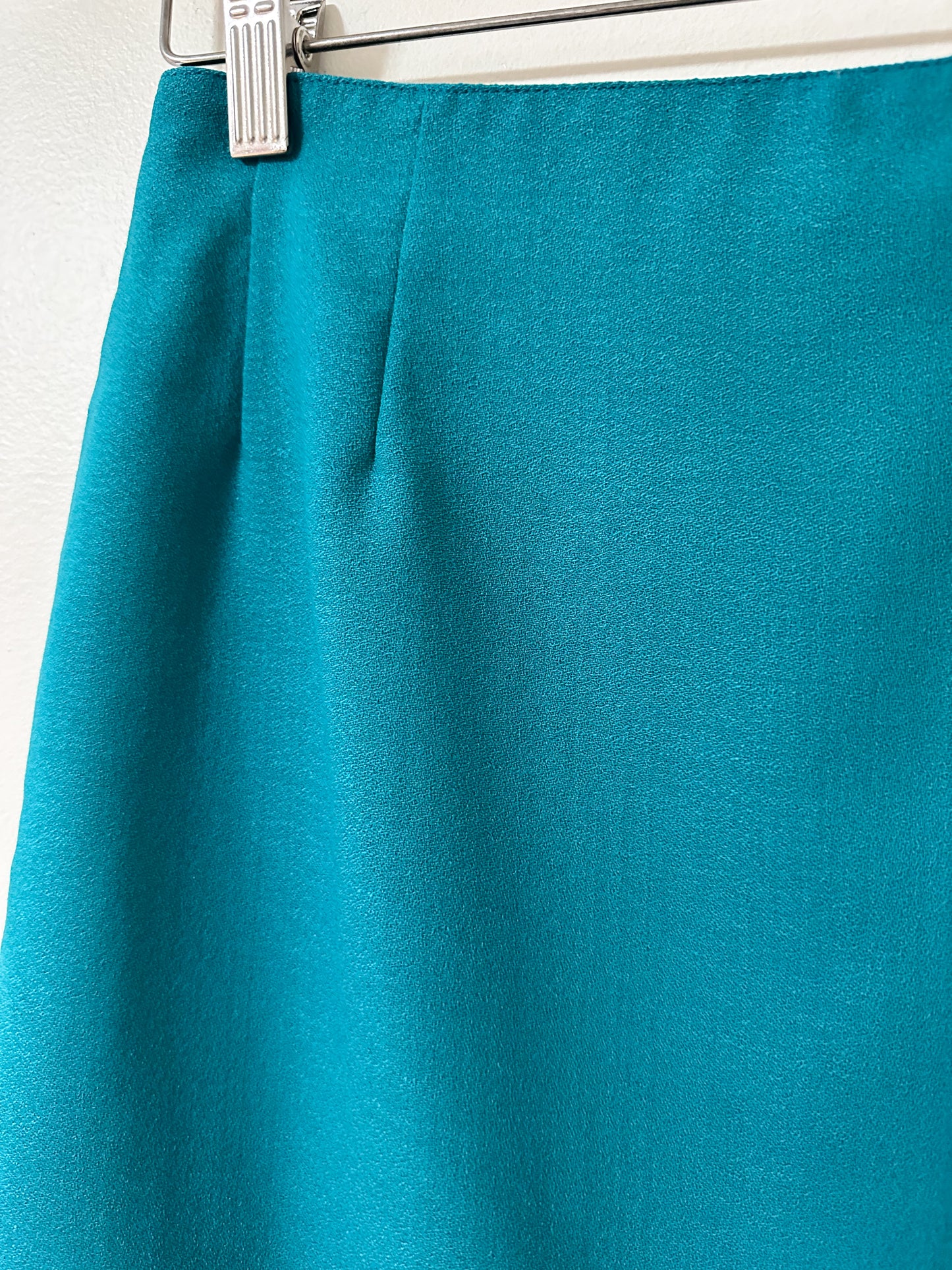 Vintage x Jon Tagia Teal Wool Skirt (M)