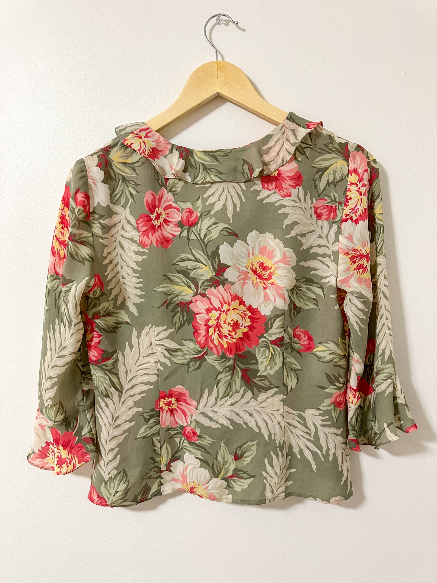 Jones New York Silk Floral Blouse (S)