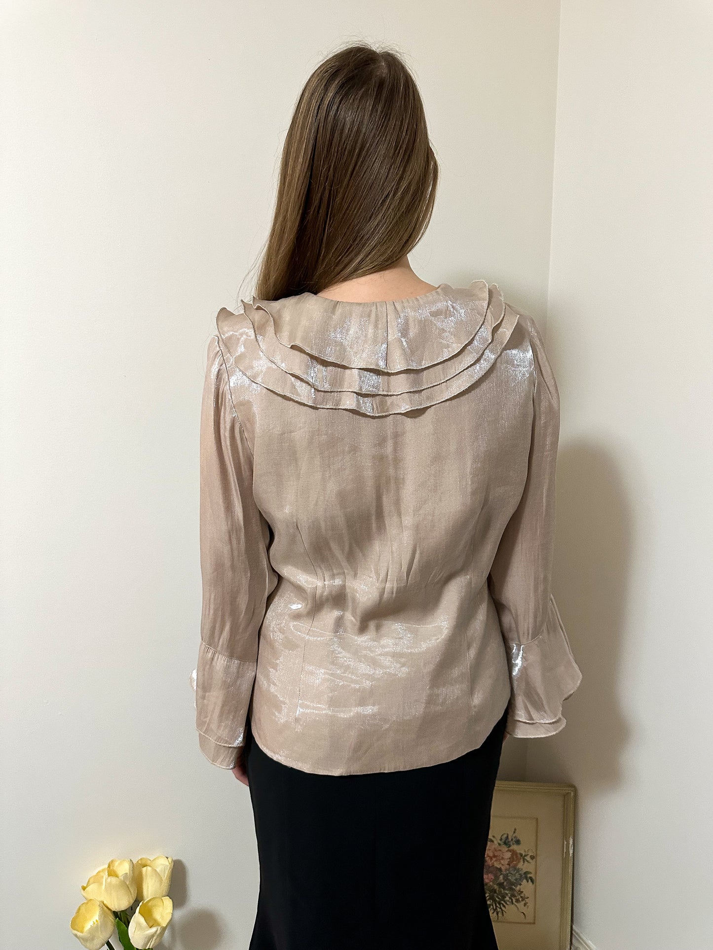 Vintage x Tradition Champagne Blouse (XL)