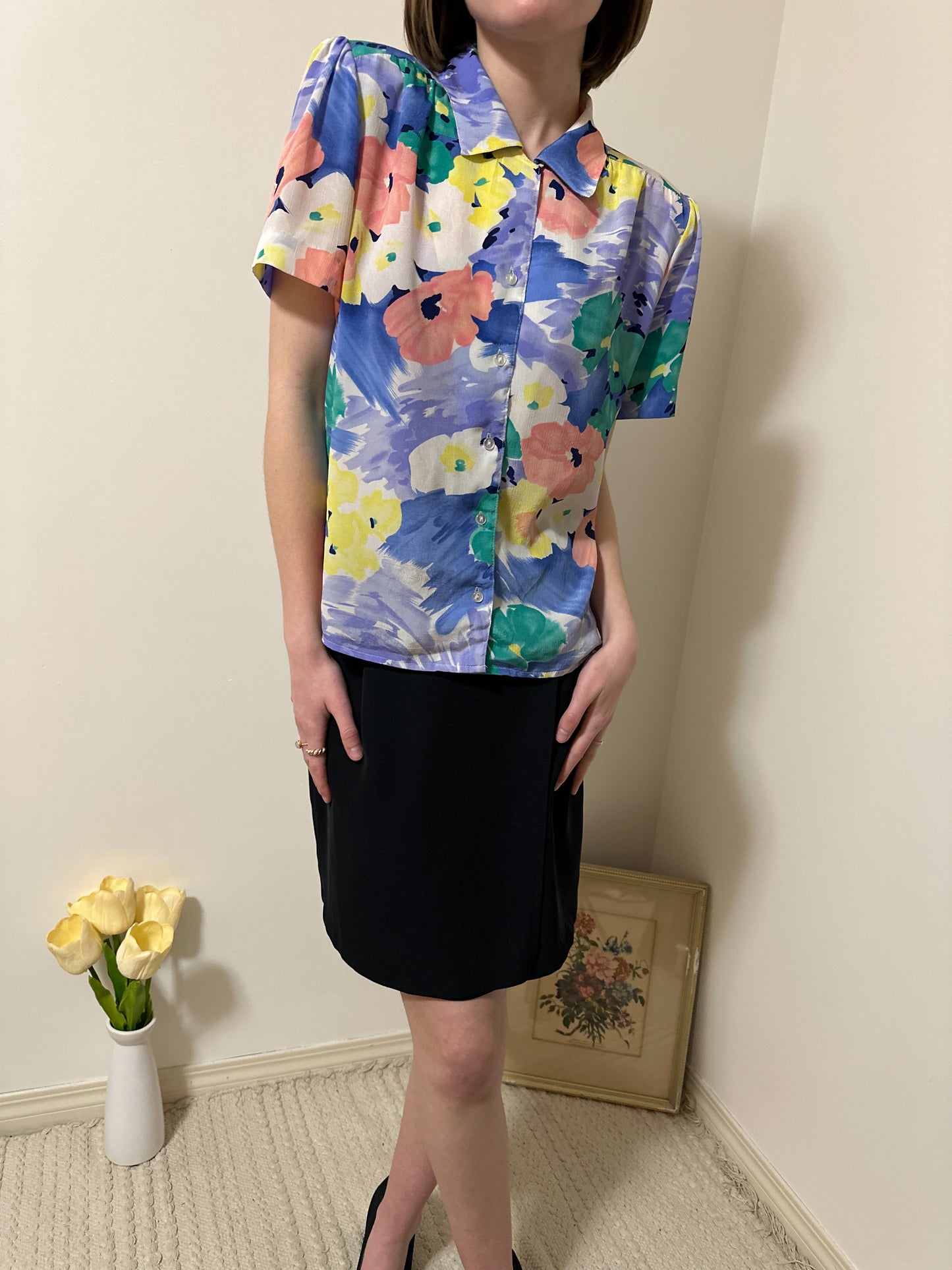 Vintage x Style Rite Floral Blouse (M/L)