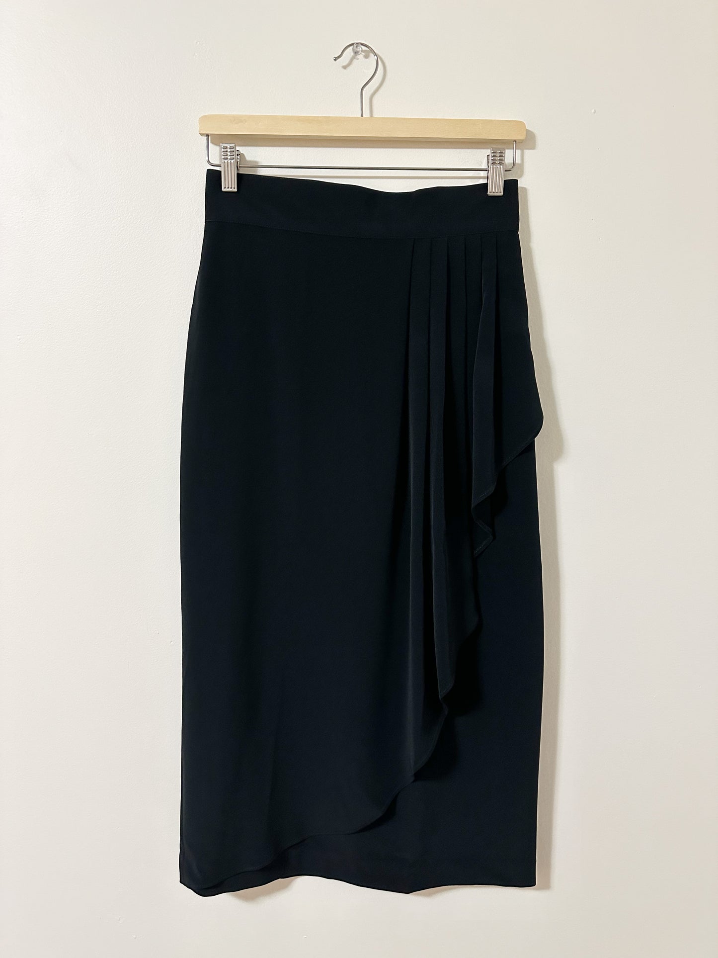 Vintage x Mannequin Black Midi Skirt (M)