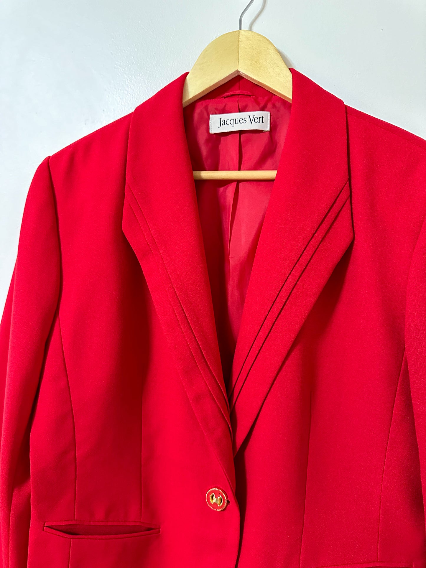 Vintage x Jacques Vert Red Blazer (L/XL)