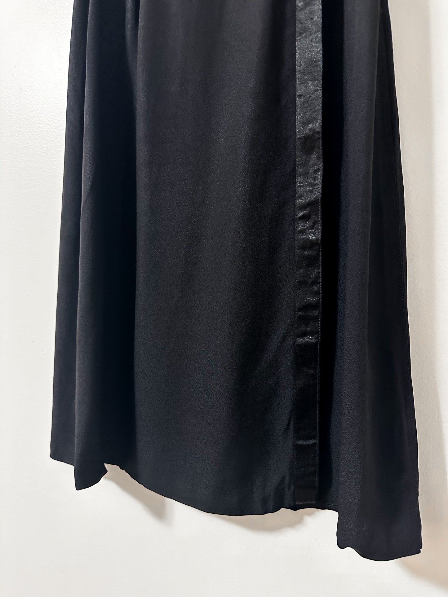 Vintage x Mister Leonard Black Wrap Skirt (XS)