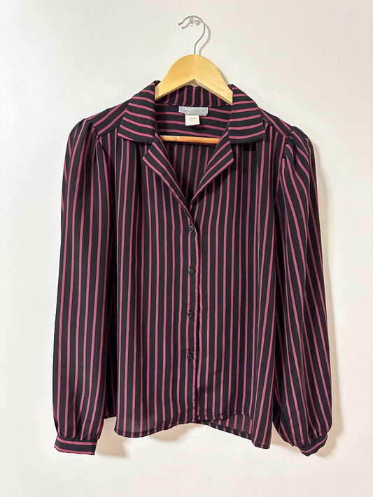 Vintage x Ingenue Striped Blouse (M/L)