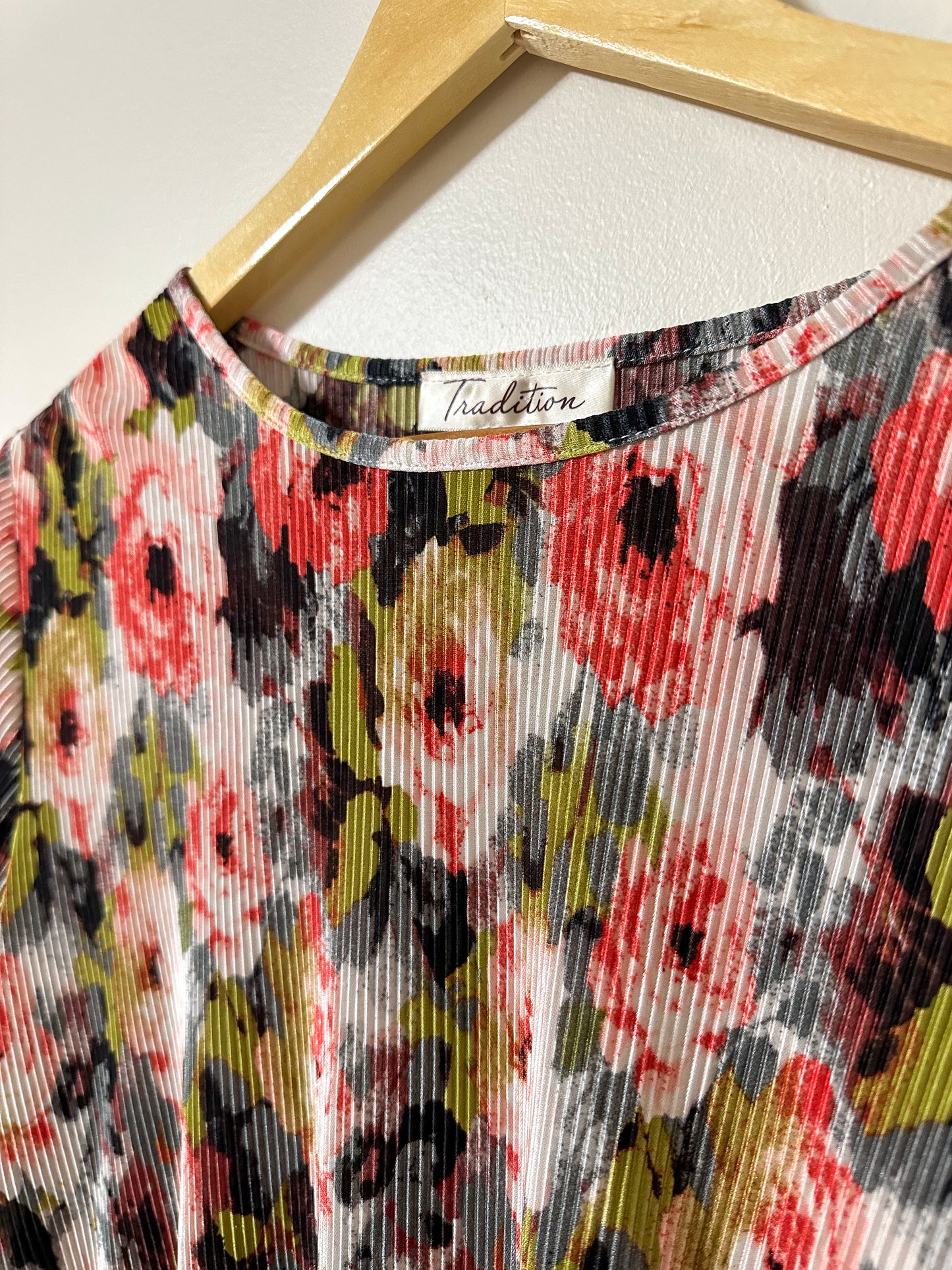 Vintage x Tradition Floral Ribbed Top (S/M)