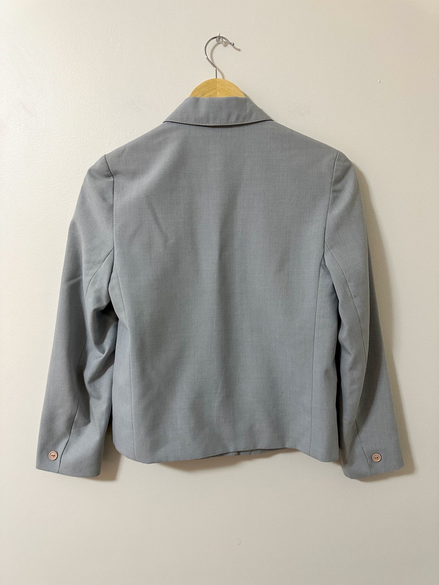 Vintage x Garey Petites Grey Blazer (M)