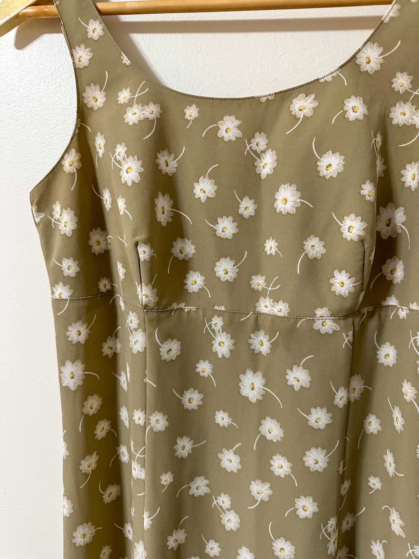 Vintage x Jacob Beige Floral Dress (XS/S)