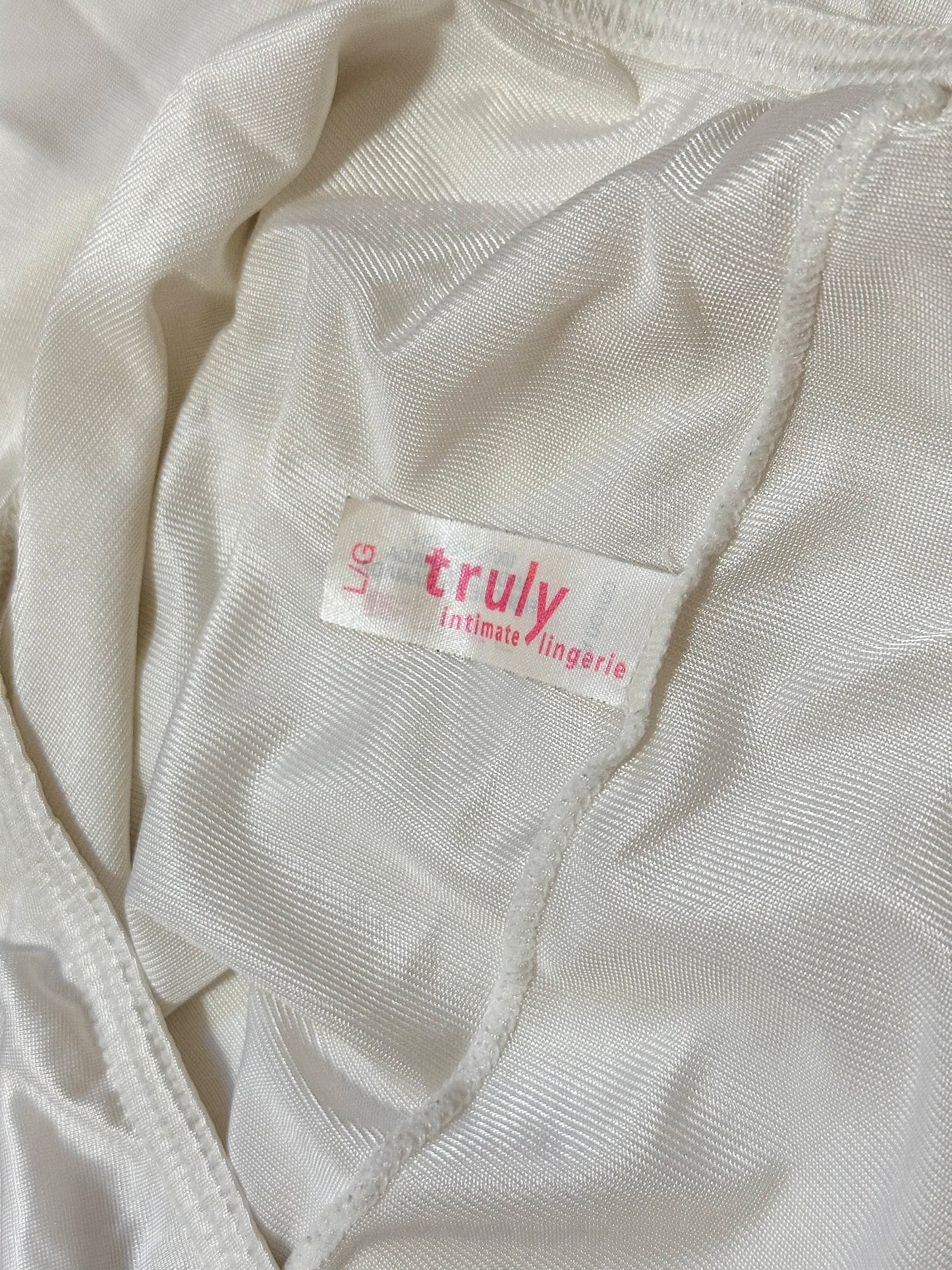 Vintage x Truly Intimates White Half-Slip (M/L)