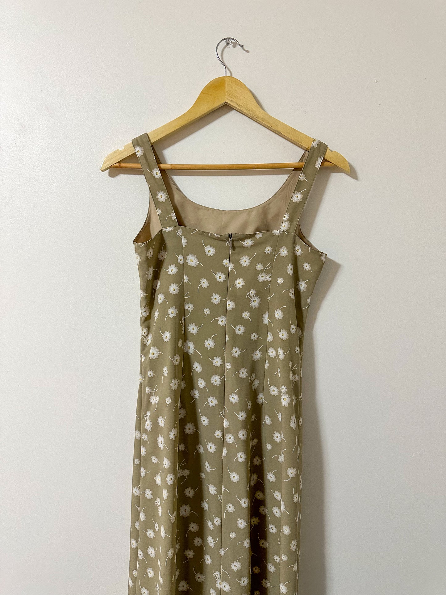 Vintage x Jacob Beige Floral Dress (XS/S)