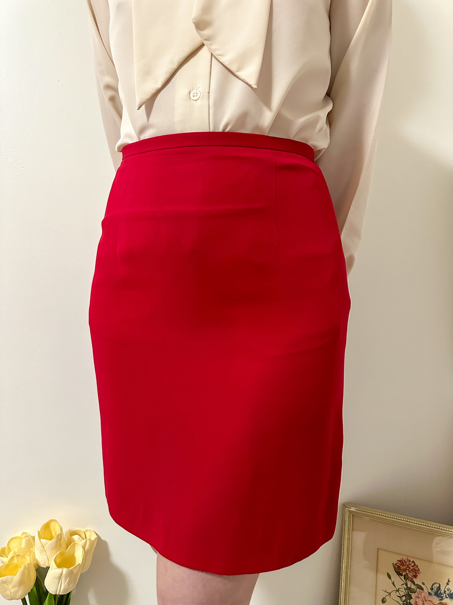 Vintage x Beechers Brook Red Skirt (M)