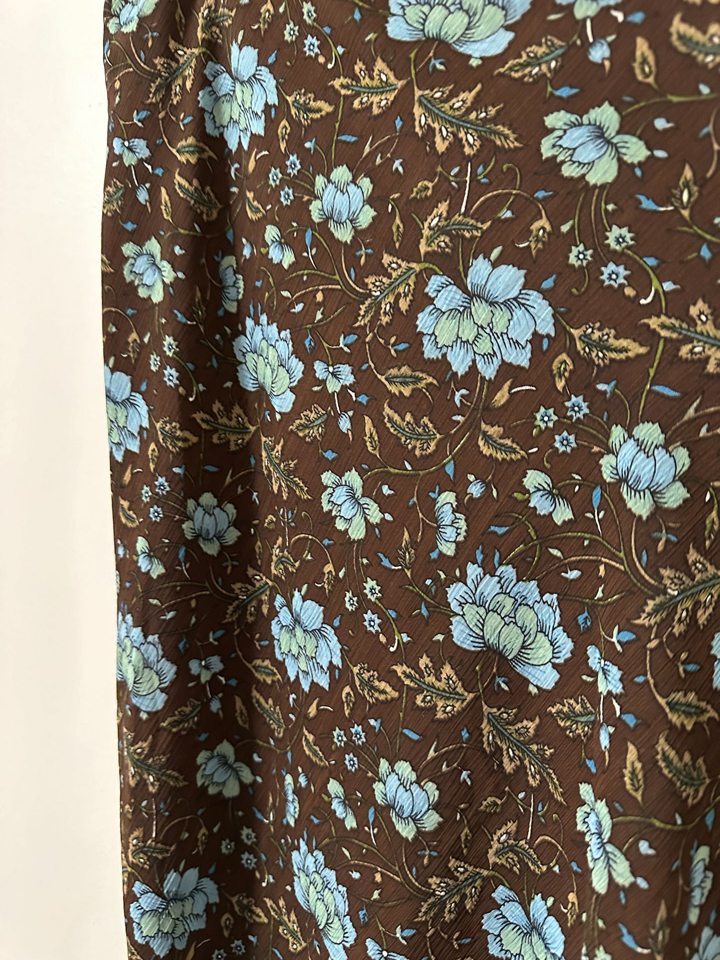 Vintage x Brown & Blue Floral Skirt (XL)