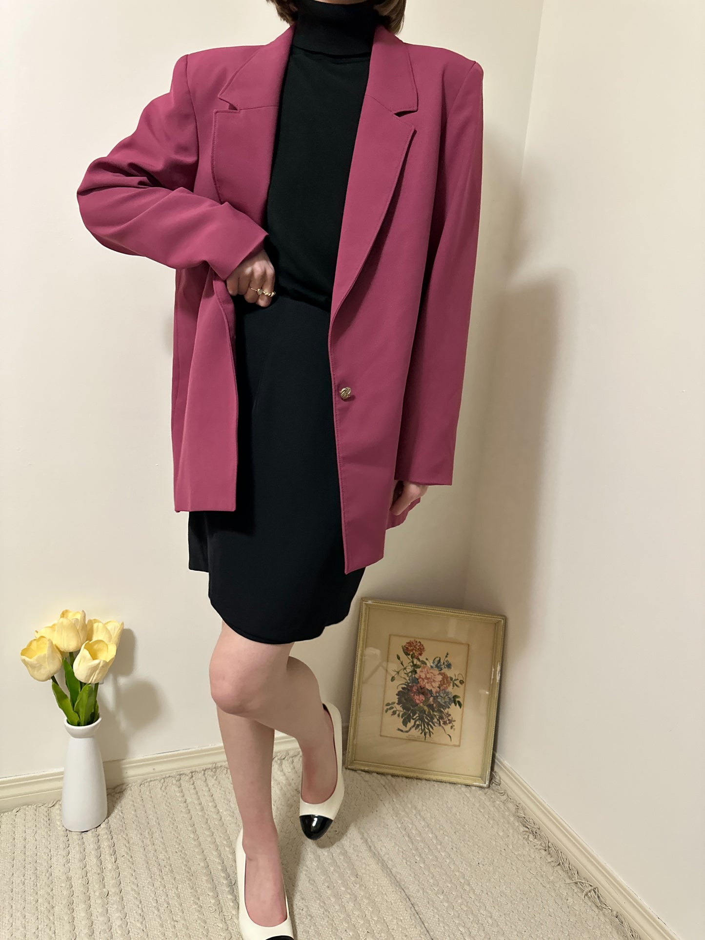 Vintage x TanJay Magenta Blazer (XL)