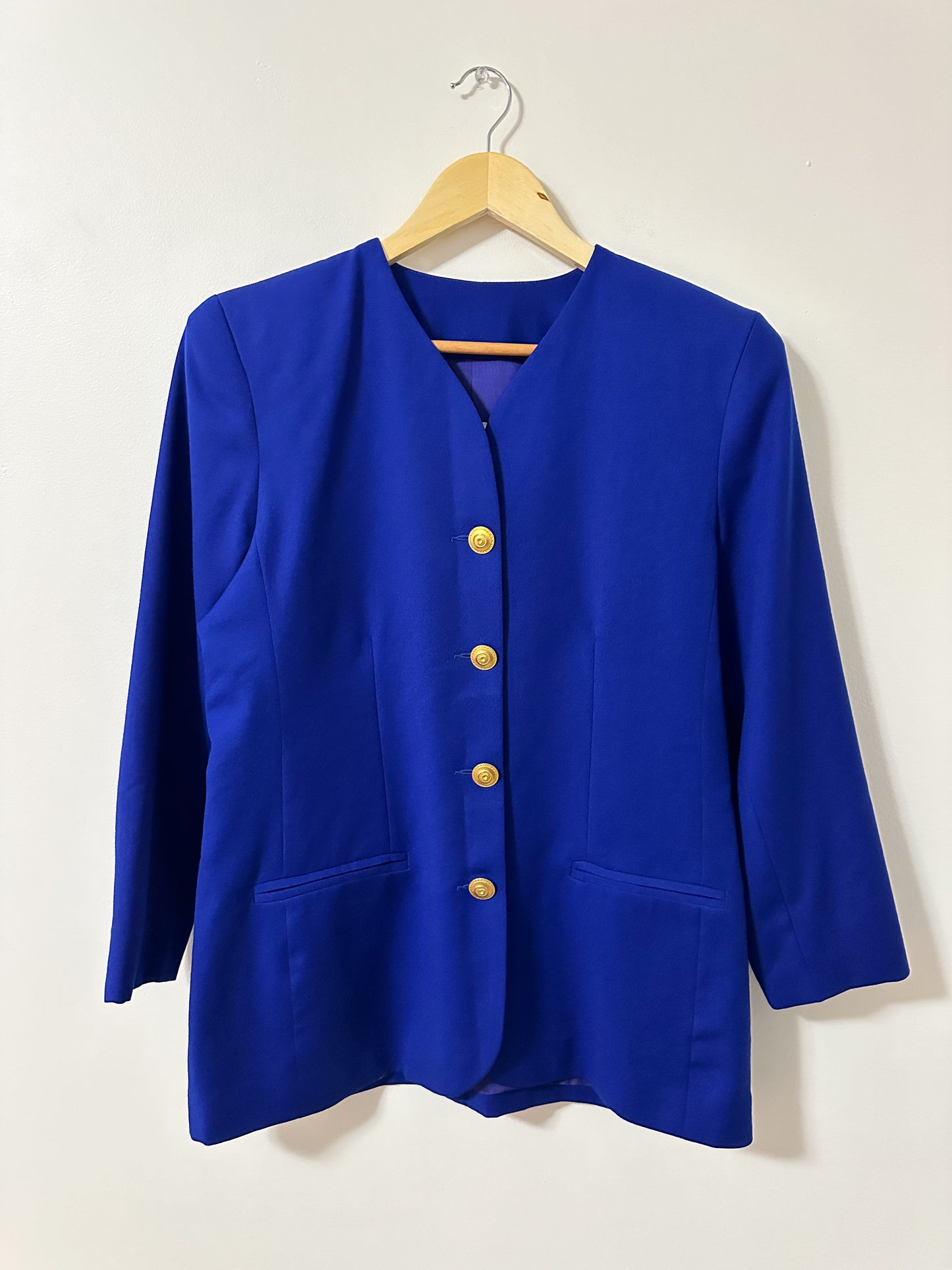 Vintage x Bellessa Royal Blue Wool Blazer (L)