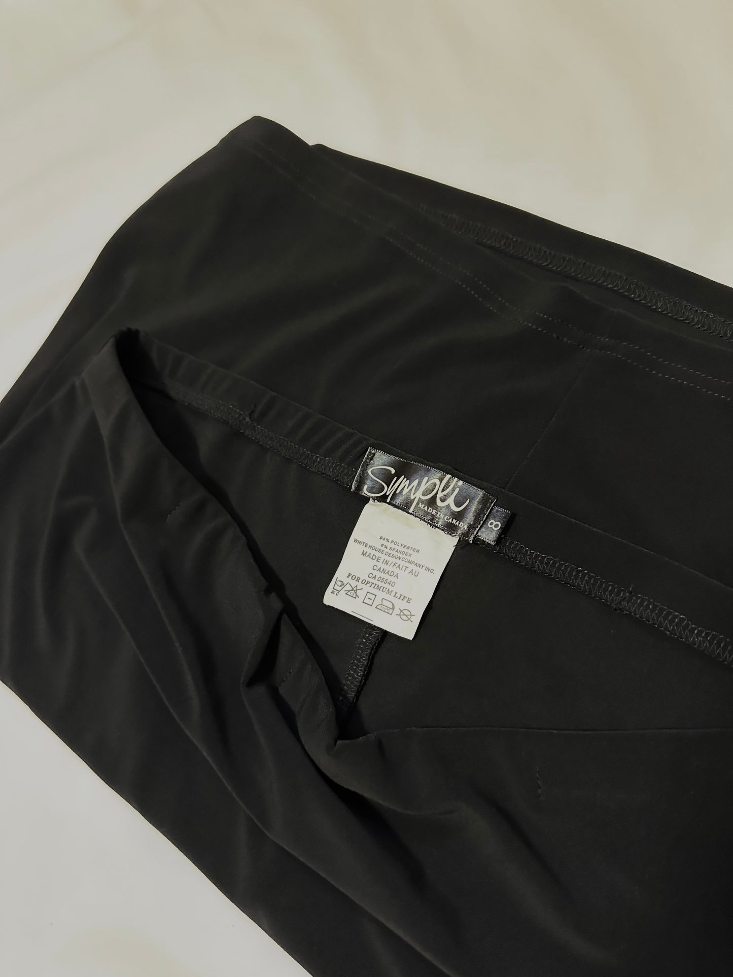 Vintage x Sympli Black Mini Skirt (M)