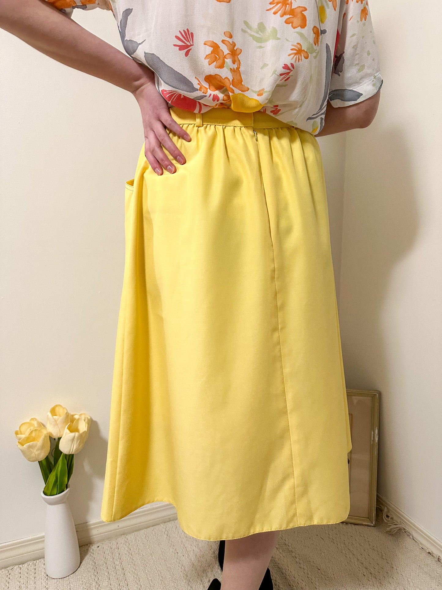 Vintage x St. Michael Yellow Skirt (M)