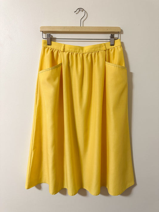 Vintage x St. Michael Yellow Skirt (M)