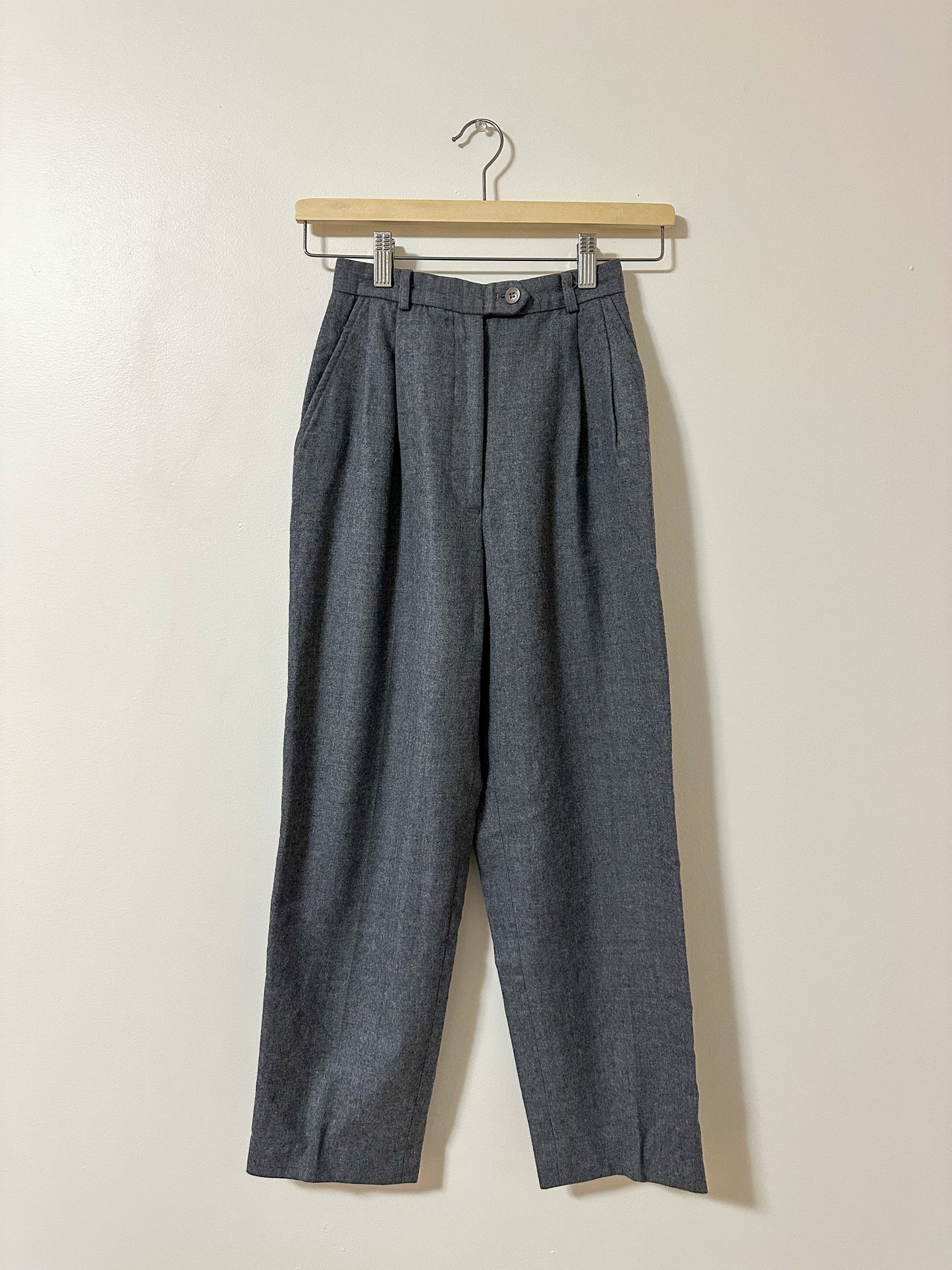 Vintage x Rafaella Grey Trousers (XXS)