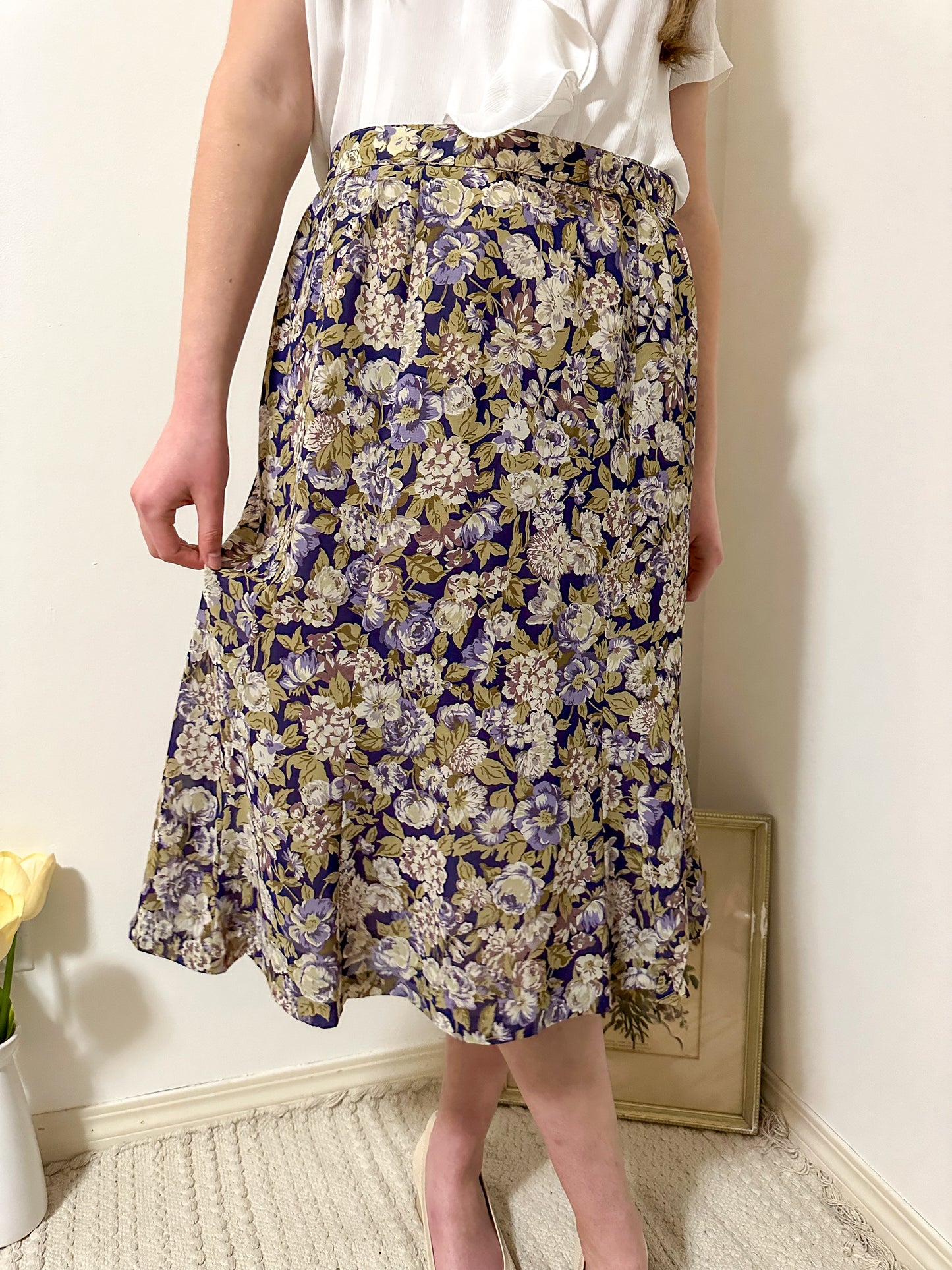 Vintage x FitMe Floral Skirt (M/L)