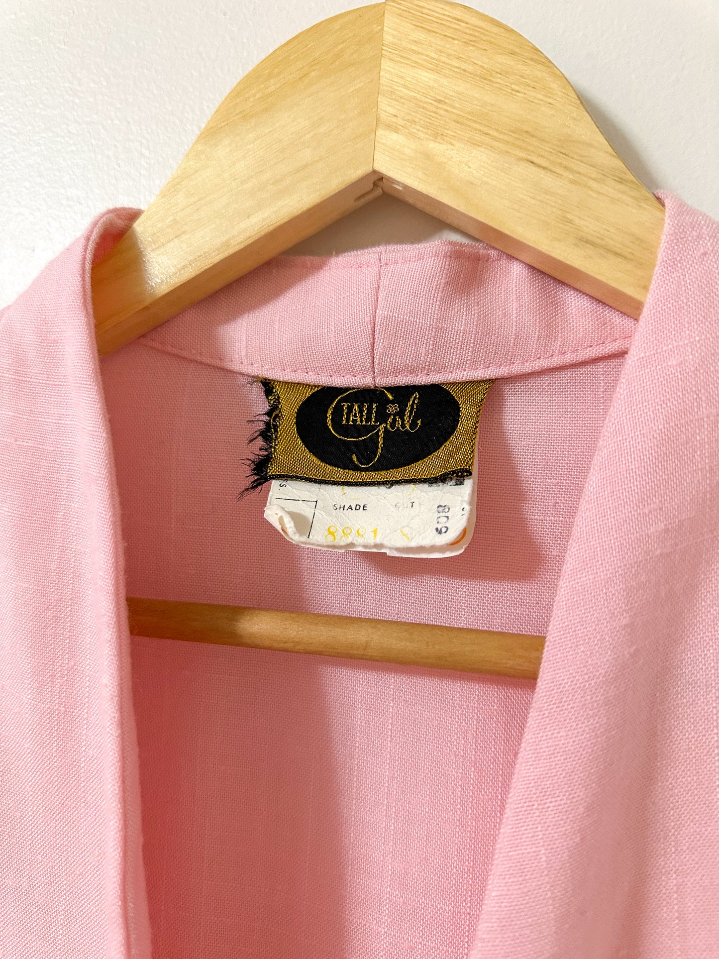 Vintage x TallGirl Pink Blazer Top (L/XL)