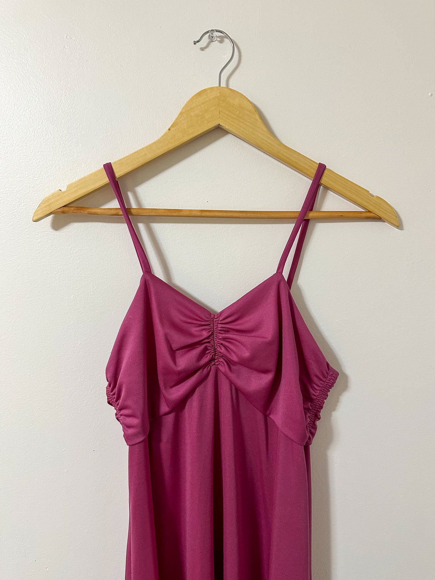 Vintage x Nu-Mode Magenta Maxi Dress (XS)