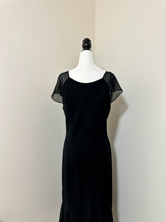 Vintage x Metaphor Black Midi Dress (L)