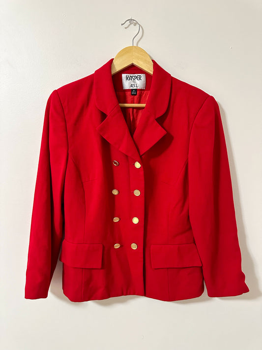 Vintage x Kasper Red Blazer (M)