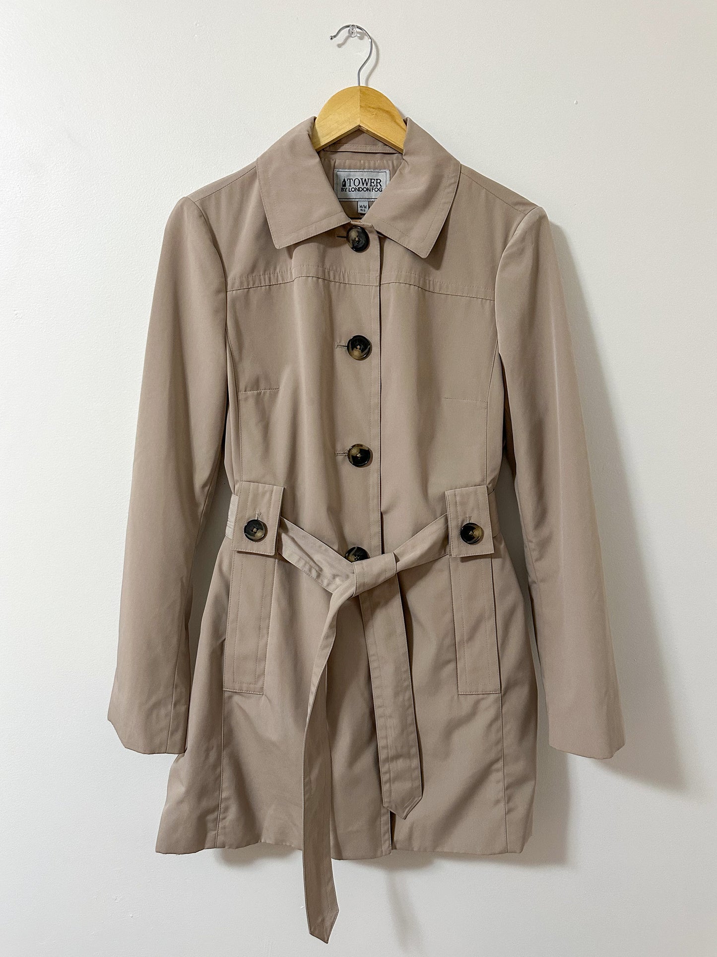 London Fog Brown Short Trenchcoat (M/L)