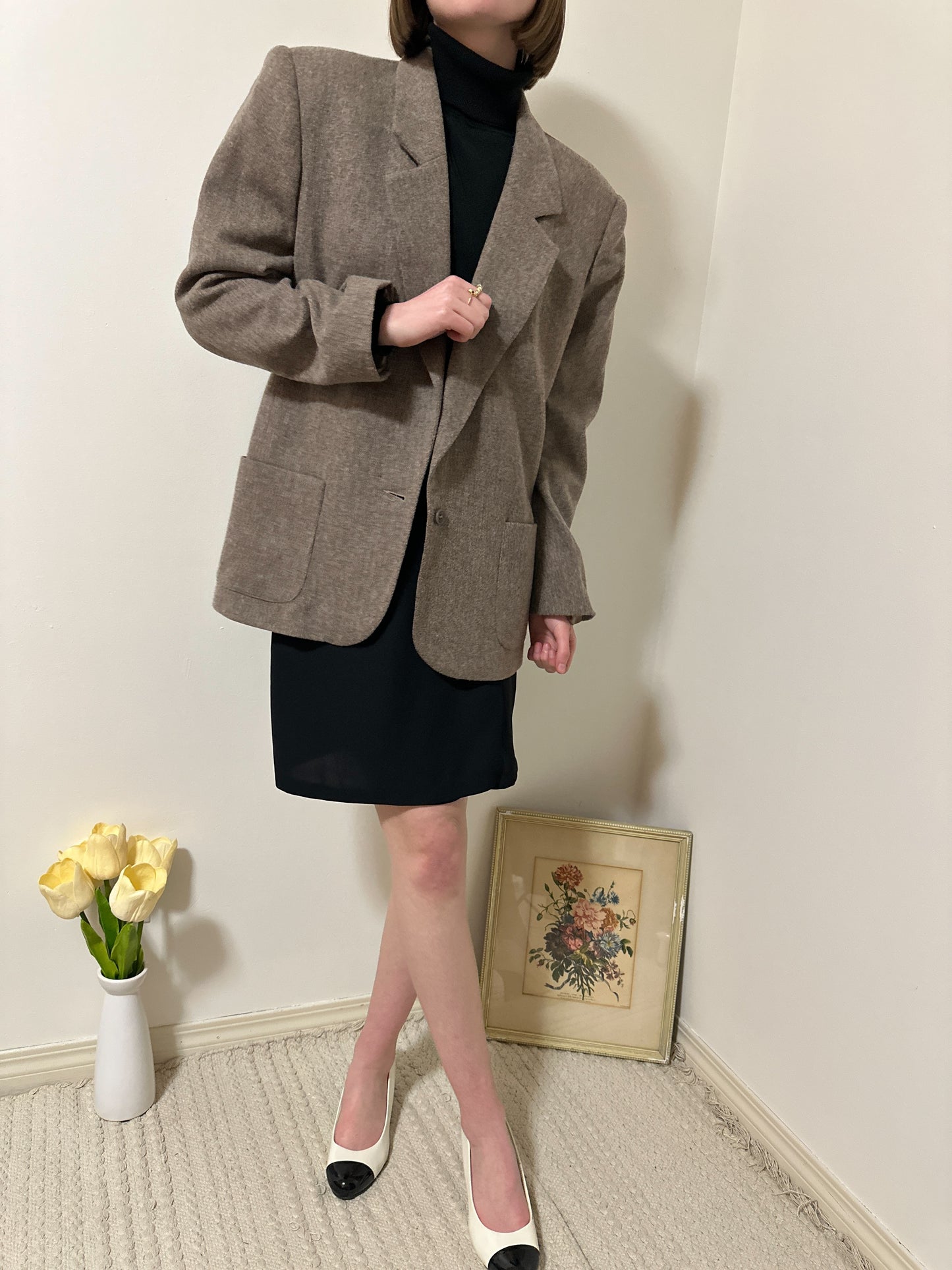 Vintage x Koret Wool Taupe Blazer (XL)