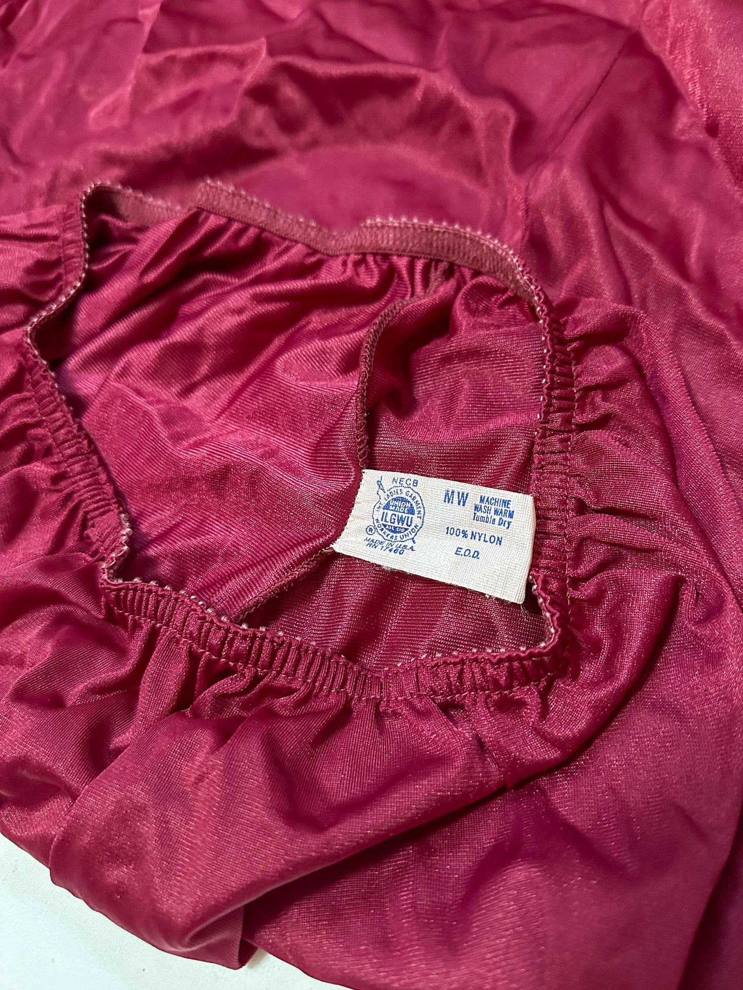 Vintage x Fifth Avenue Wine Red Half-Slip (XXS-S)