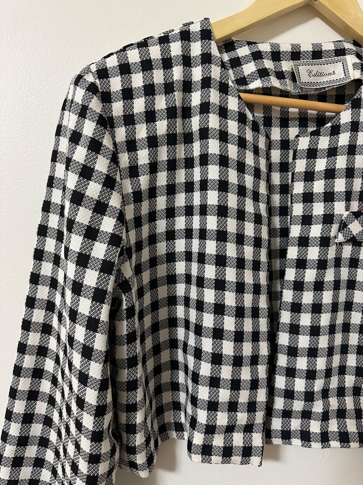 Vintage x Gingham Blazer (L)