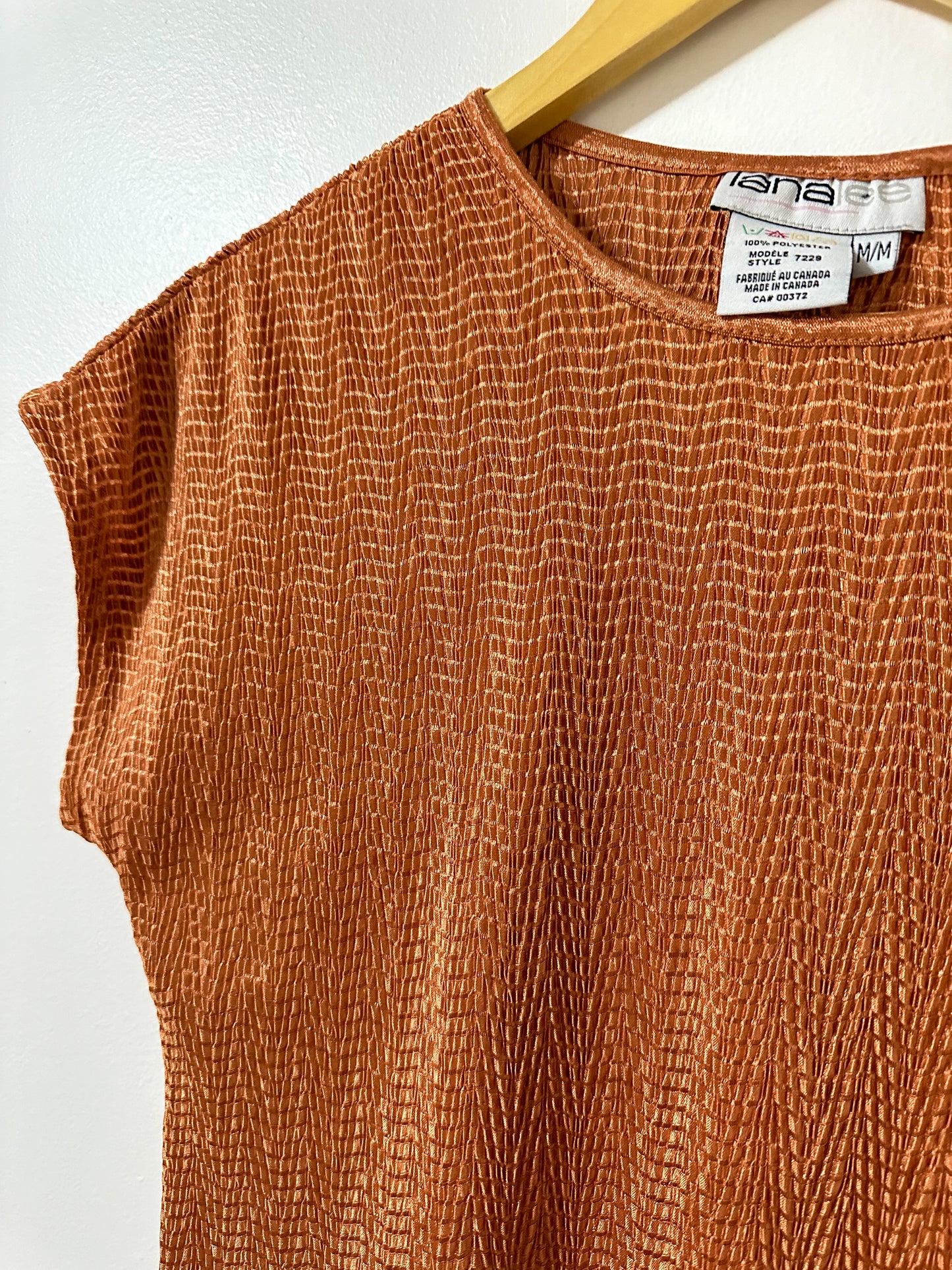 Vintage x Lana Lee Golden Orange Top (M)