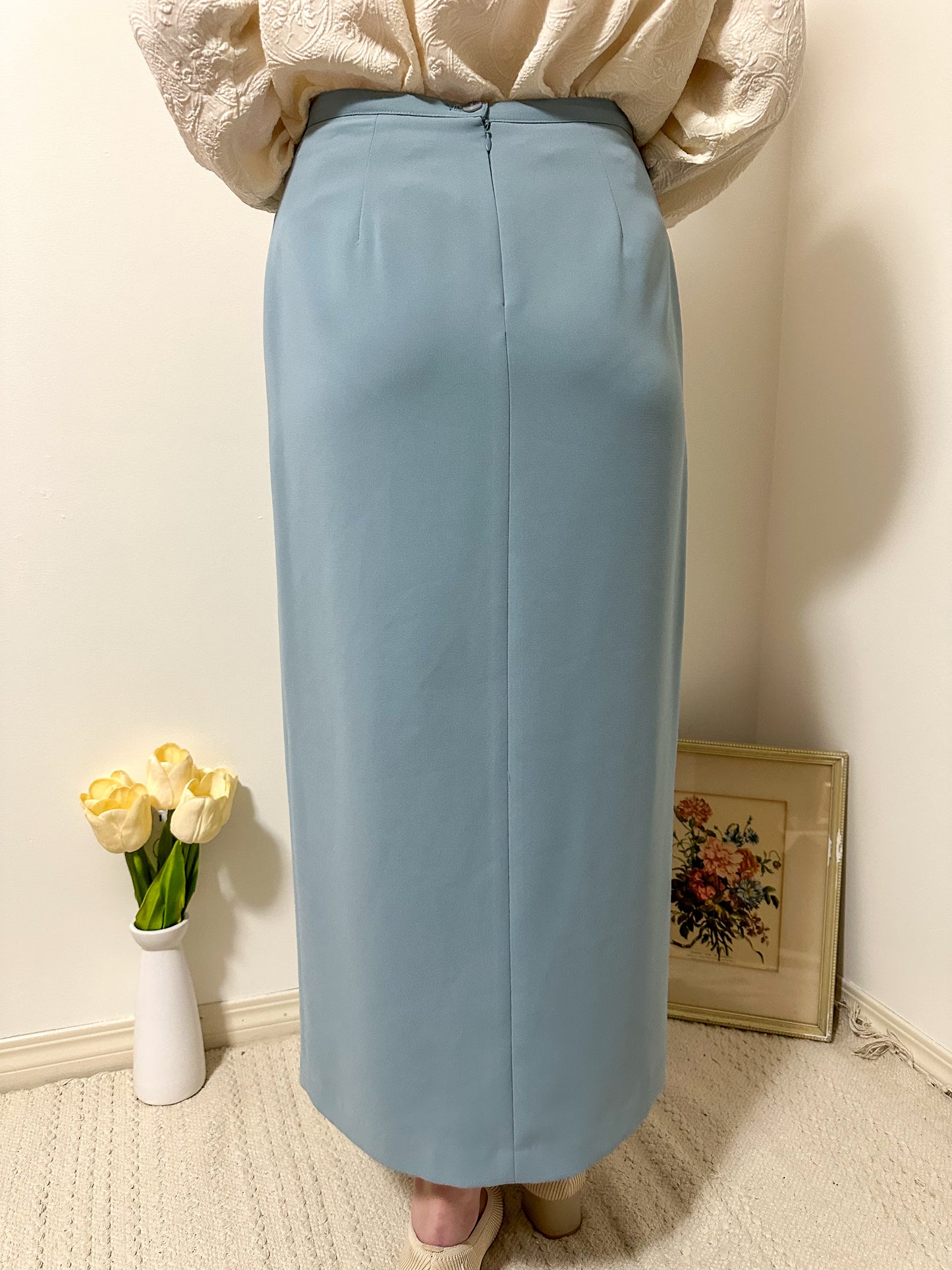 Vintage x Blue Maxi Skirt (M)