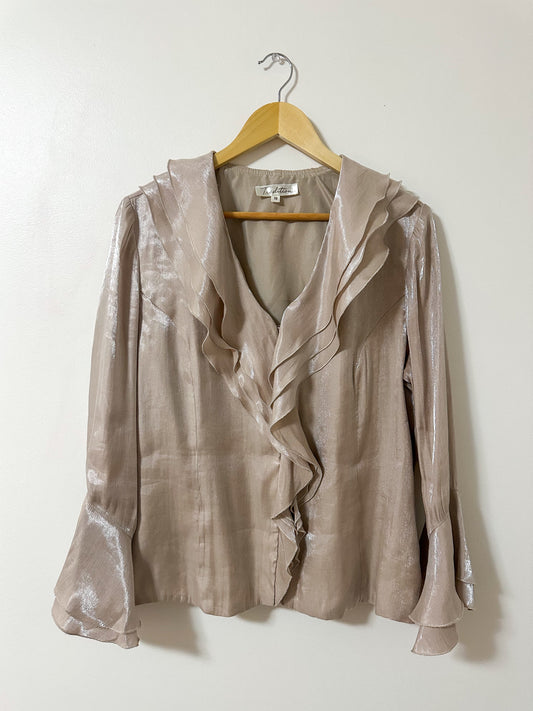 Vintage x Tradition Champagne Blouse (XL)