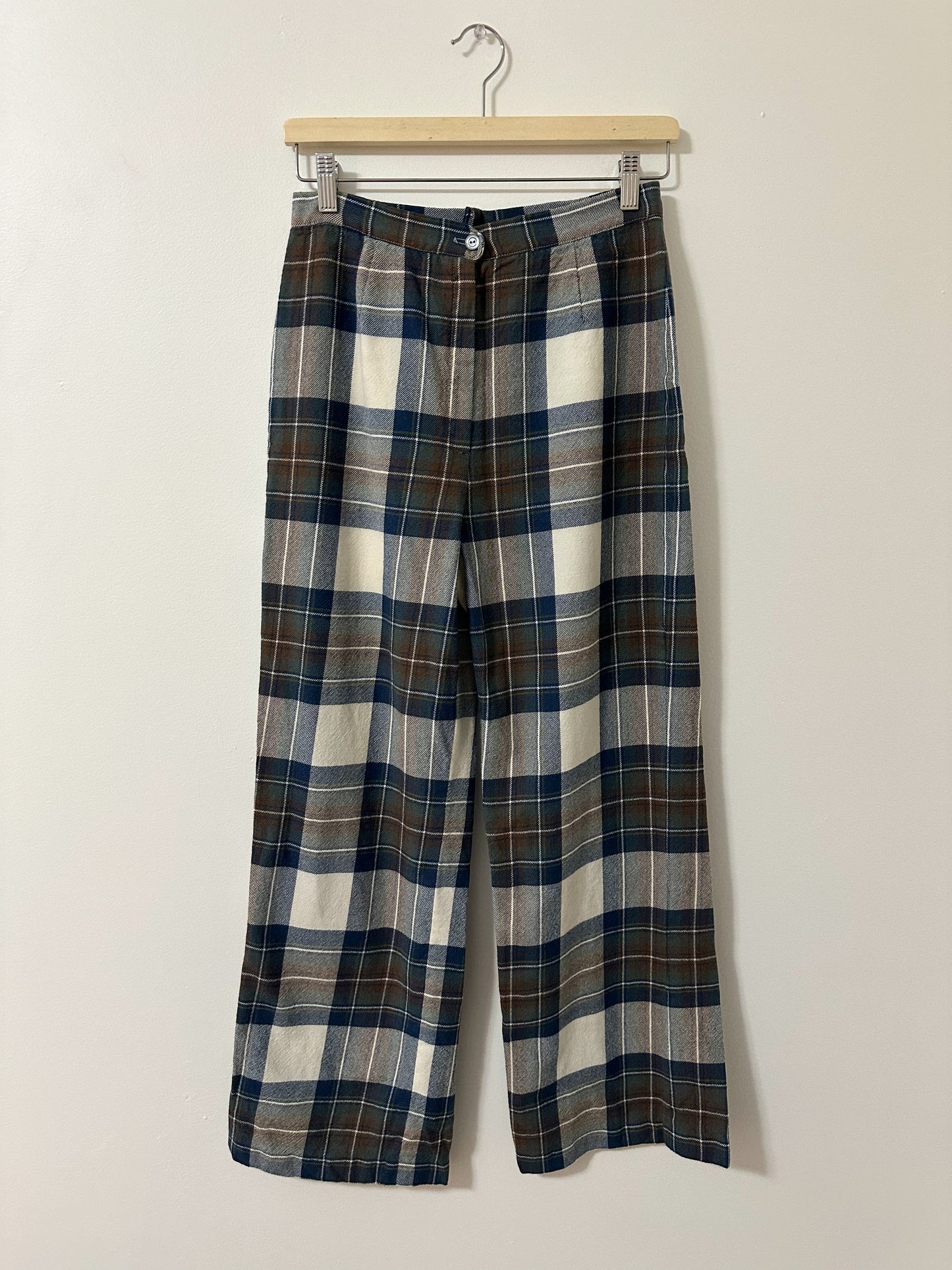 Vintage x Aljean Plaid Wool Trousers (S)