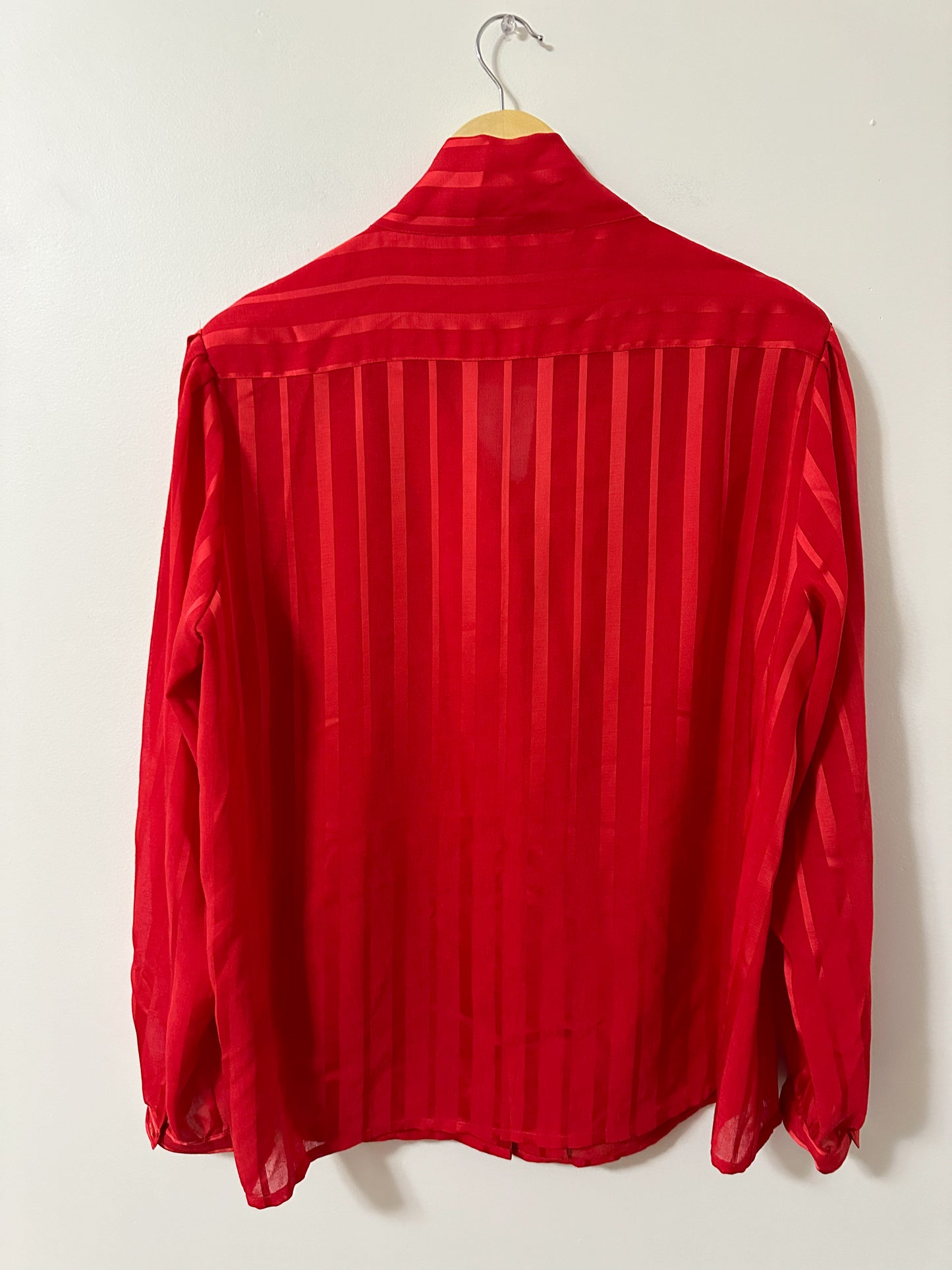 Vintage x Liz Moody Red Striped Blouse (2X)