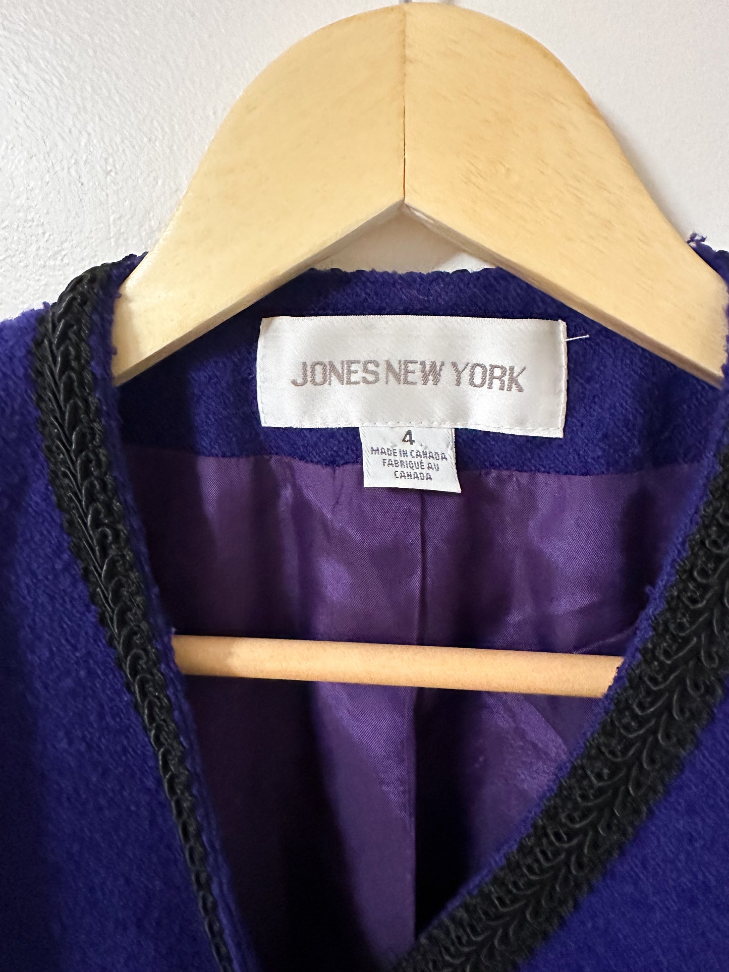 Vintage x Jones New York Purple Wool Blazer (M/L)