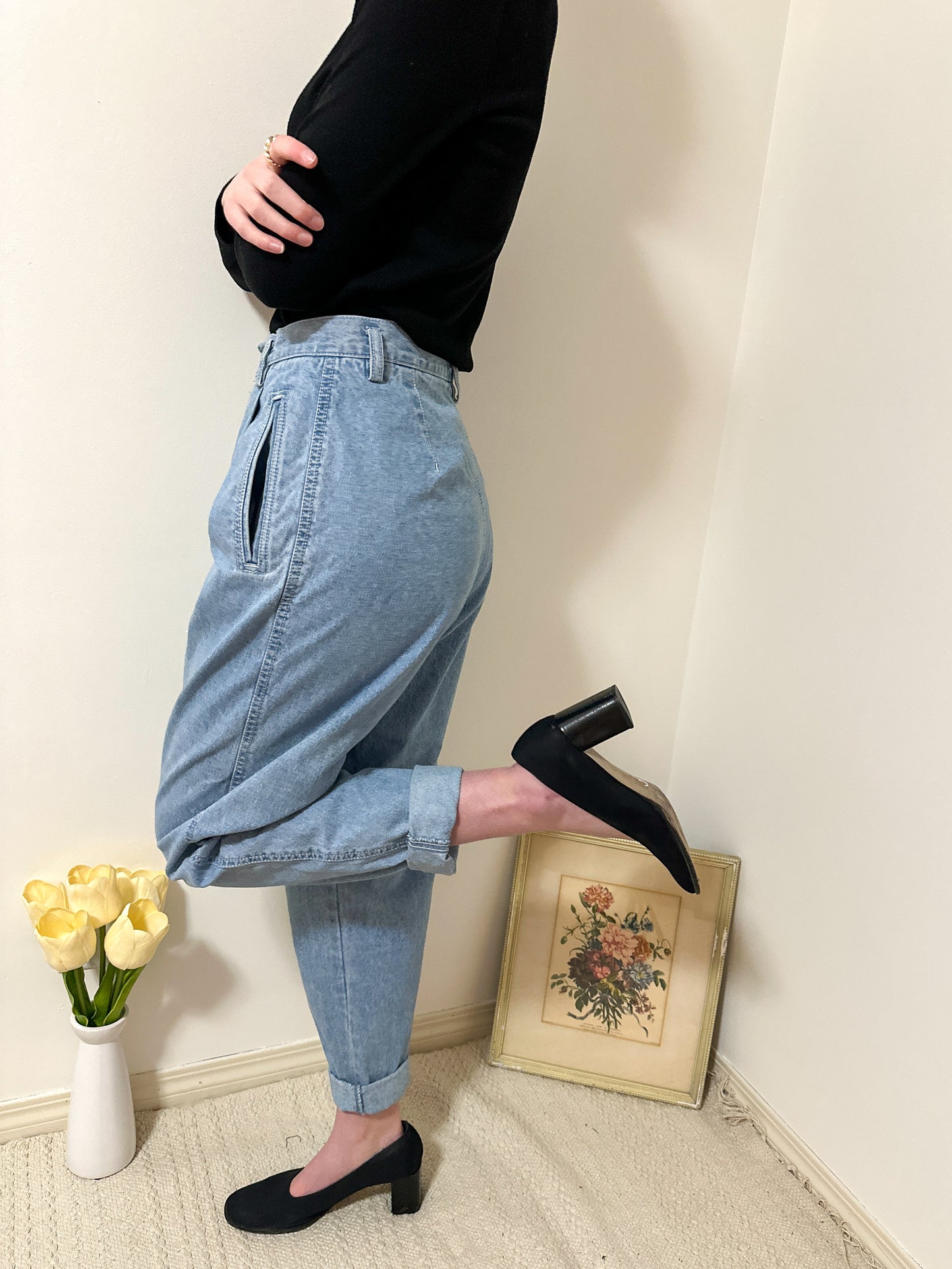 Vintage x Lizwear Light Blue Denim Pants (XS)