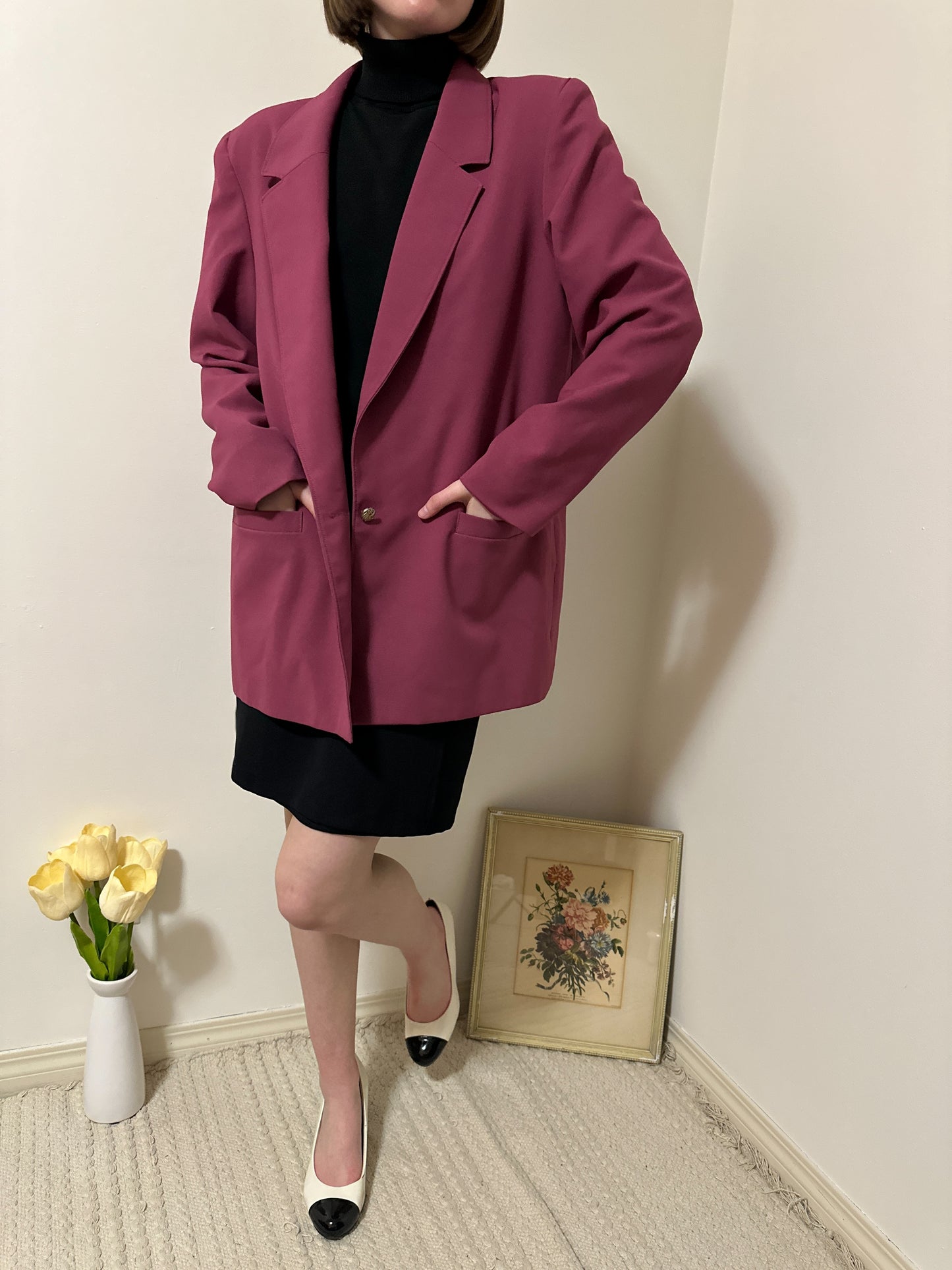 Vintage x TanJay Magenta Blazer (XL)