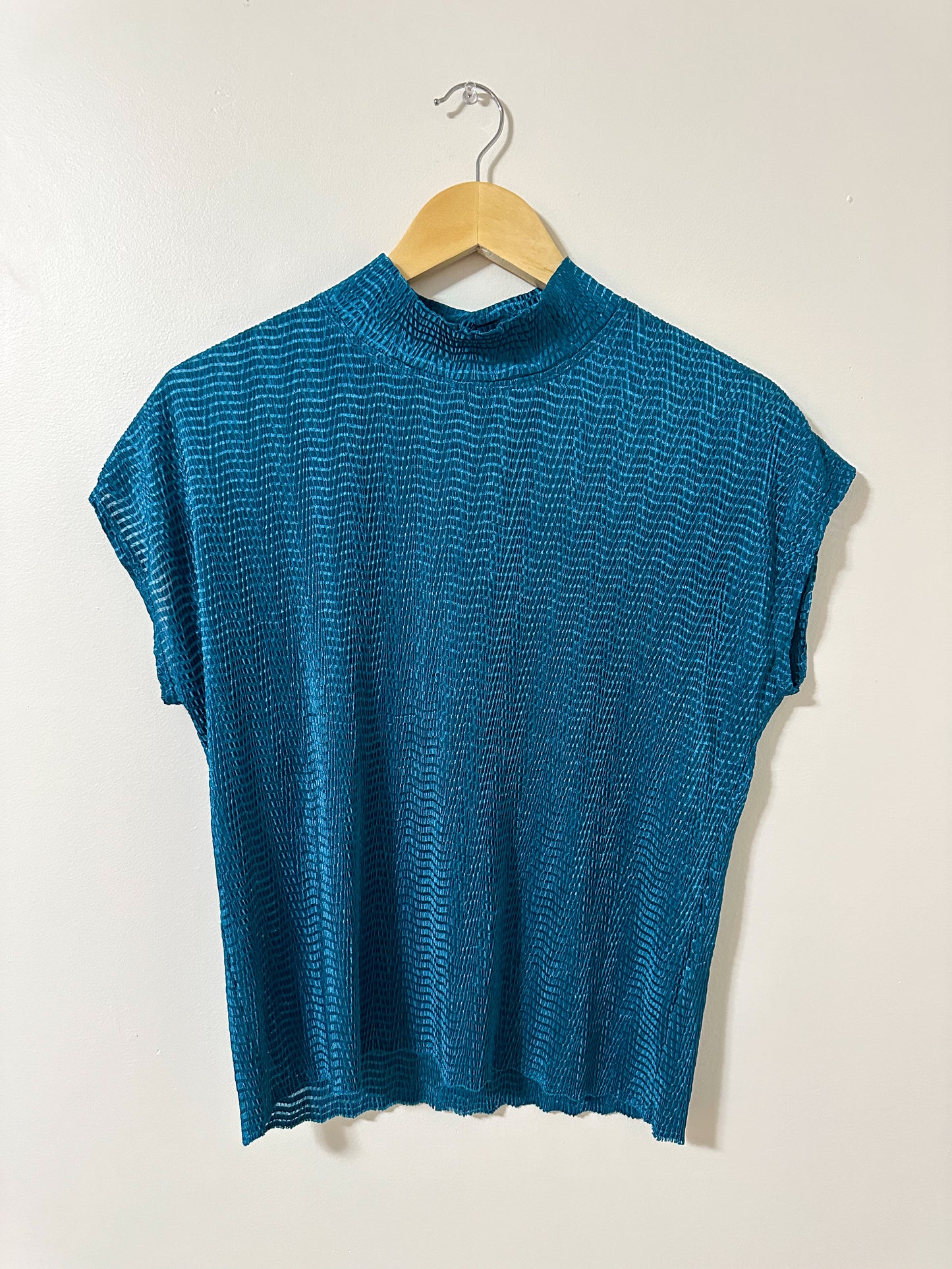 Vintage x TanJay Teal Mockneck Top (M)