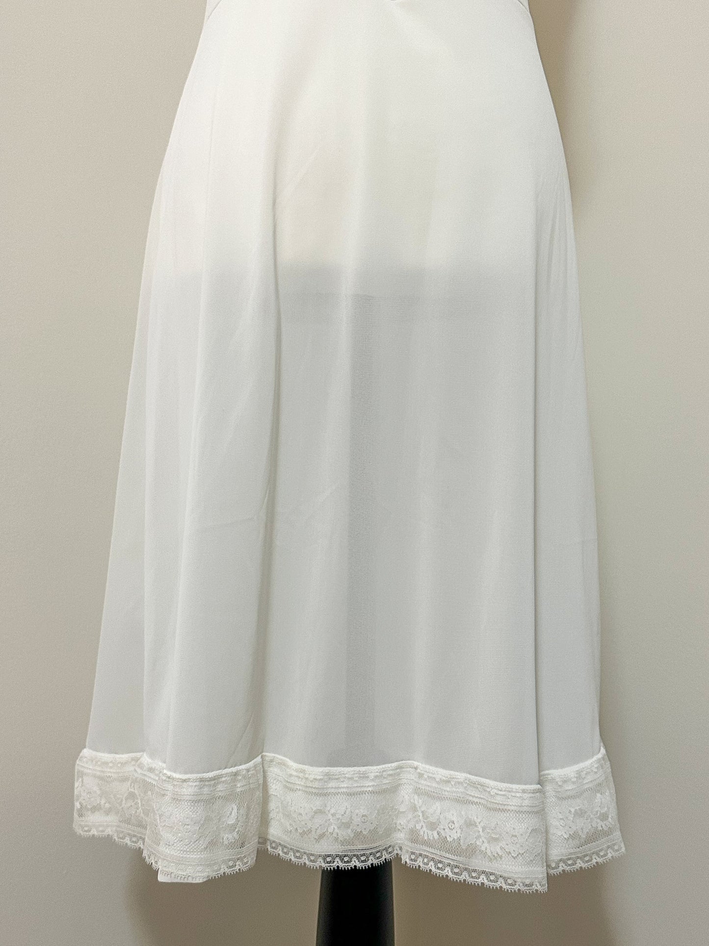 Vintage x Seamprufe White Slip Dress (M)