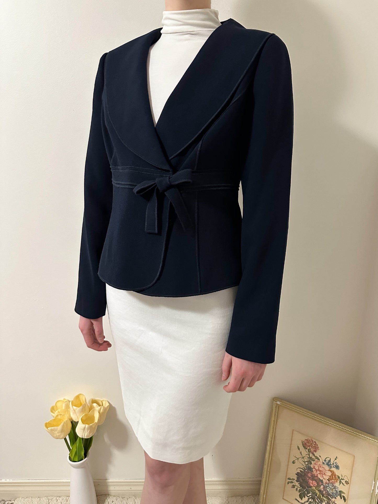 Liz Claiborne Navy Blue Blazer (M/L)