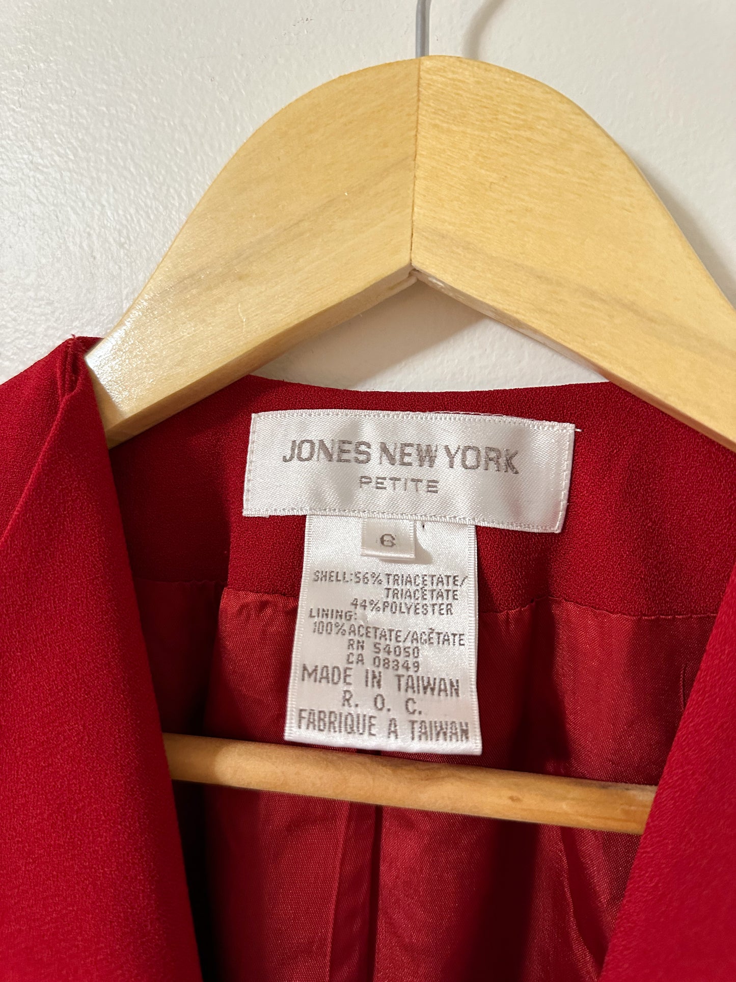 Vintage x Jones New York Red Blazer (M)