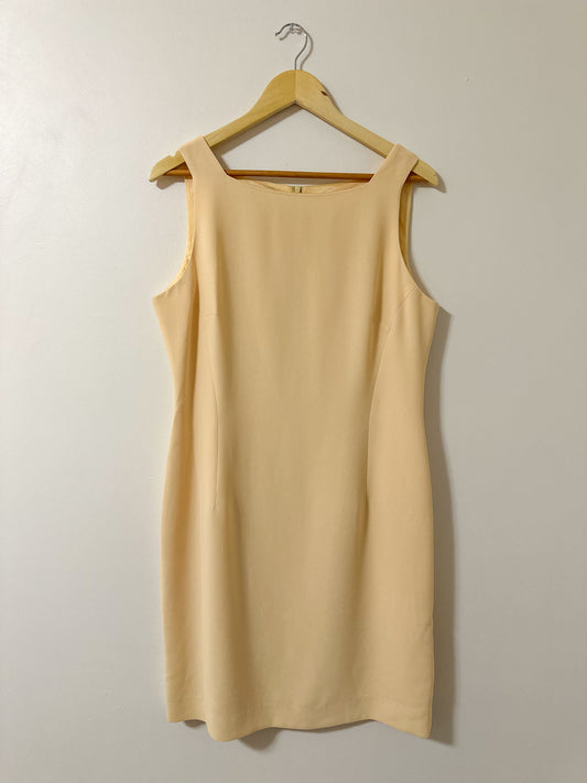 Vintage x Jones Wear Cream Yellow Dress (L)