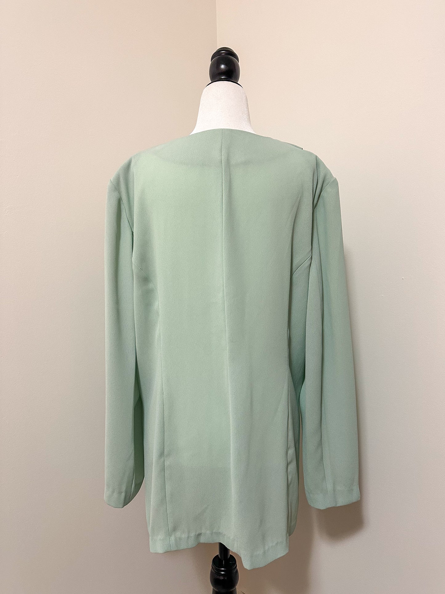 Vintage x Mint Green Handmade Blouse (2X)